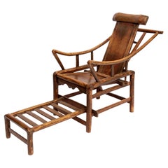 Chinese 19th Century Handcrafted Lounge Chair