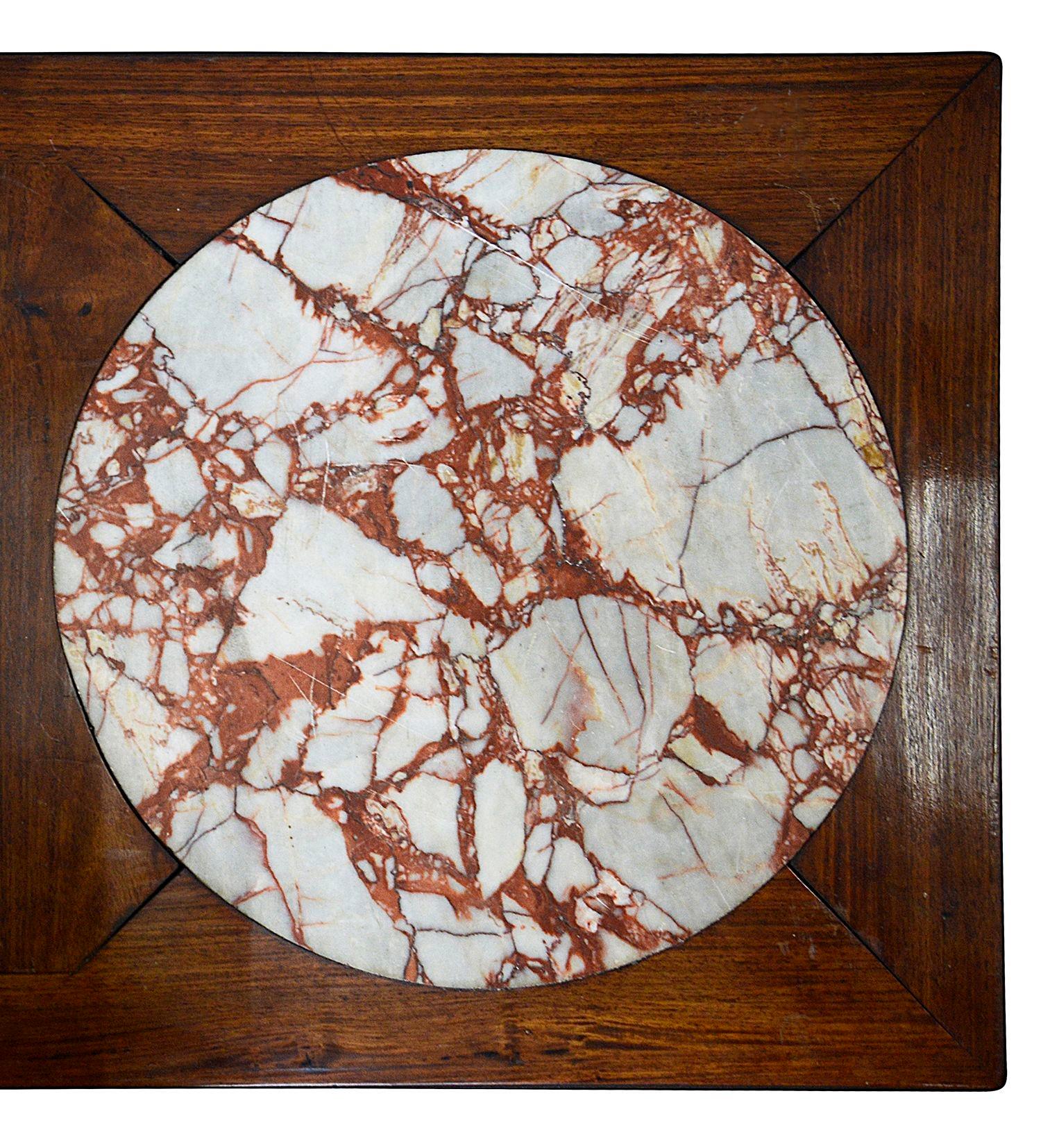 Marble Chinese 19th Century Inlaid Alter Table For Sale