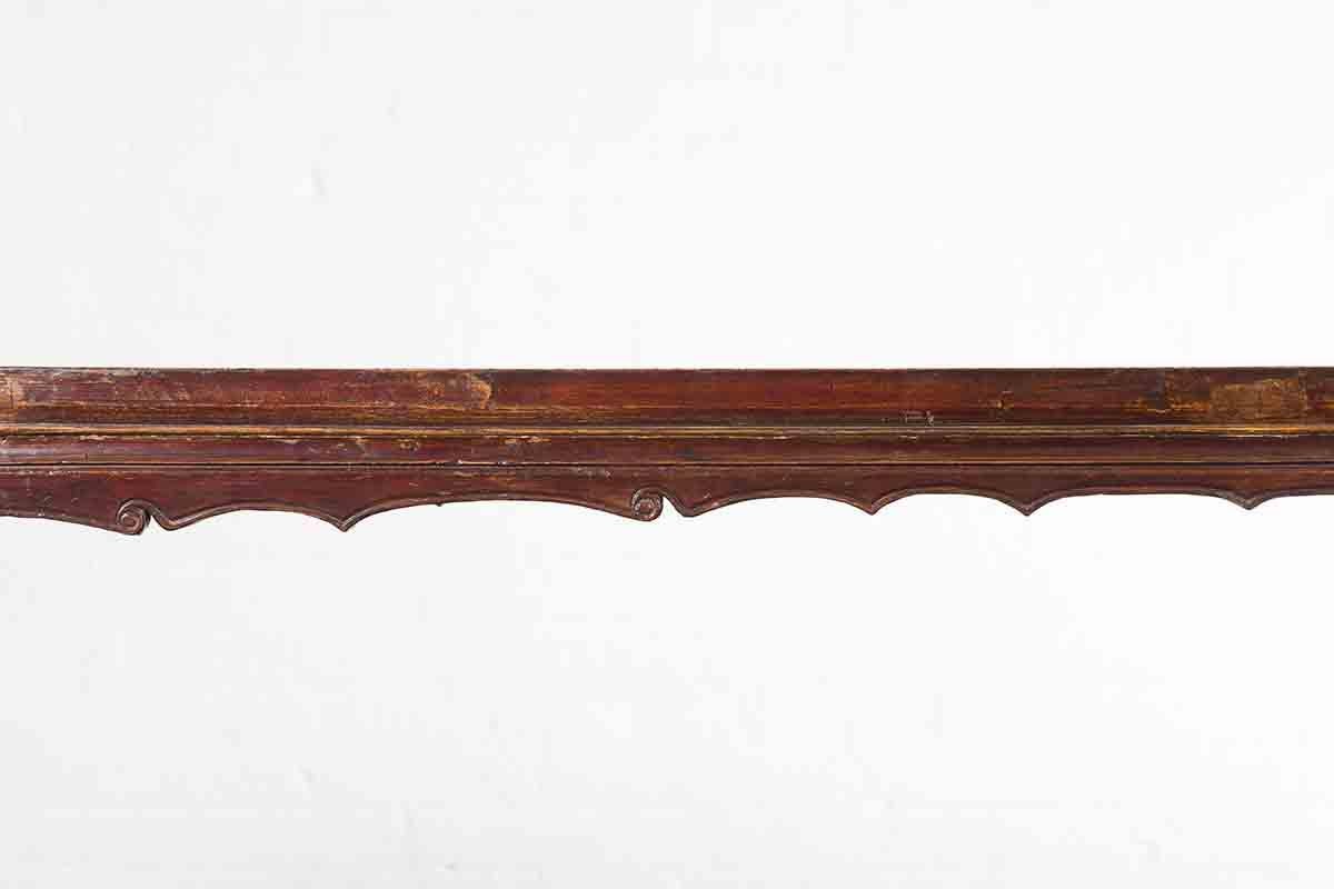 19. Jahrhundert Qing Dynasty Altar Konsolentisch mit rötlich brauner Patina im Angebot 5