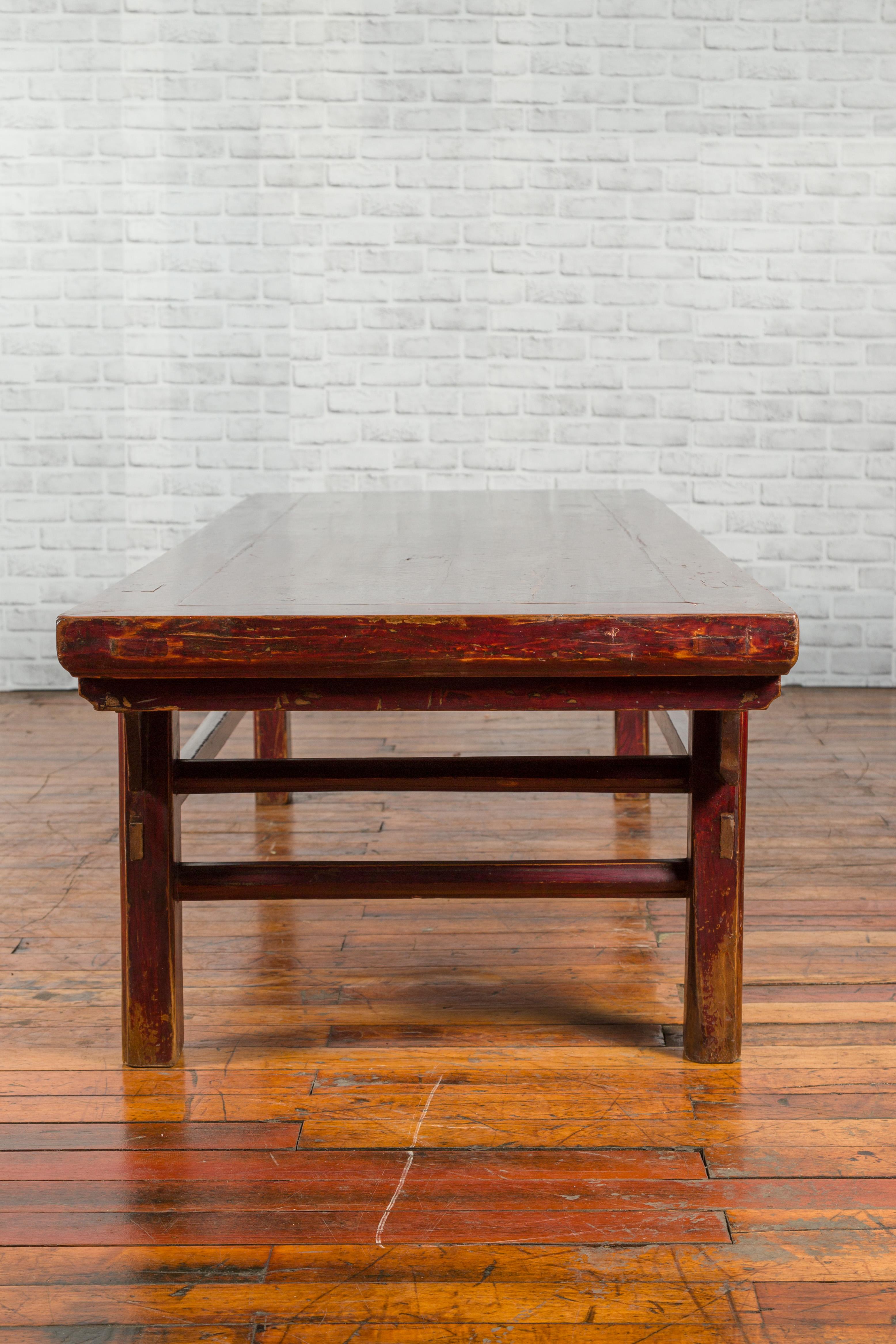 Chinese 19th Century Qing Dynasty Period Coffee Table with Distressed Patina For Sale 6