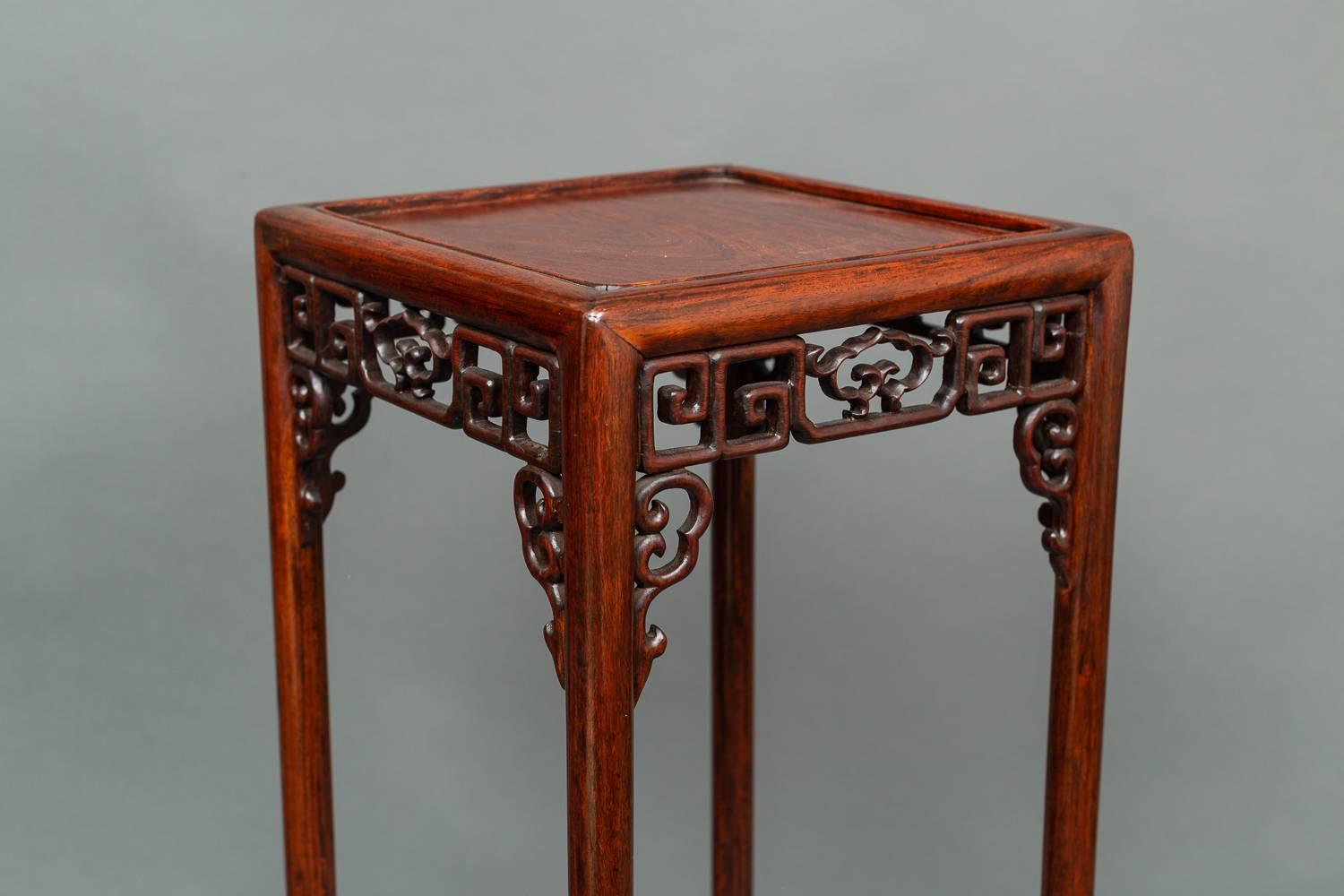Wood Chinese 19th Century Tall Stand