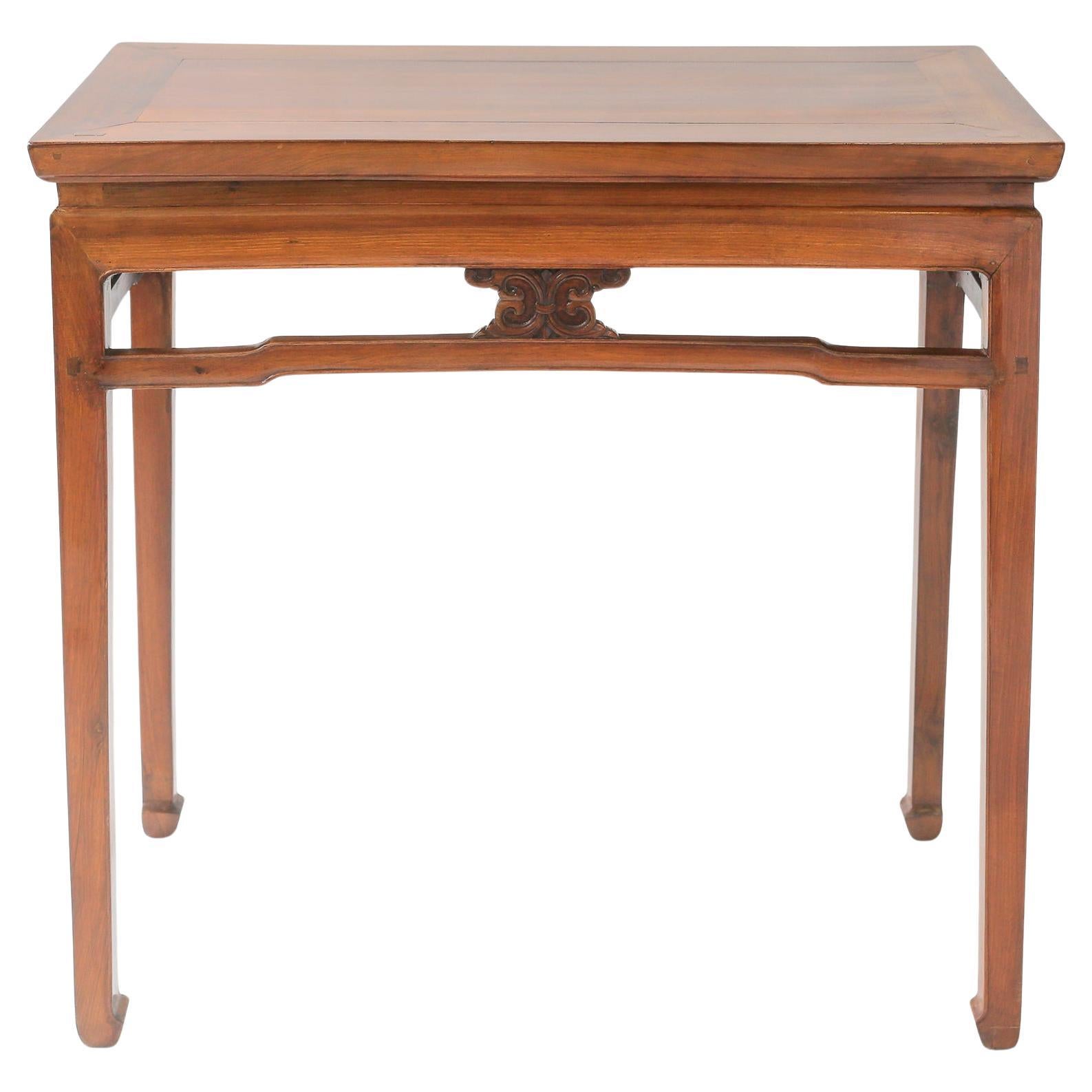 Chinese 19th Century walnut Console Table