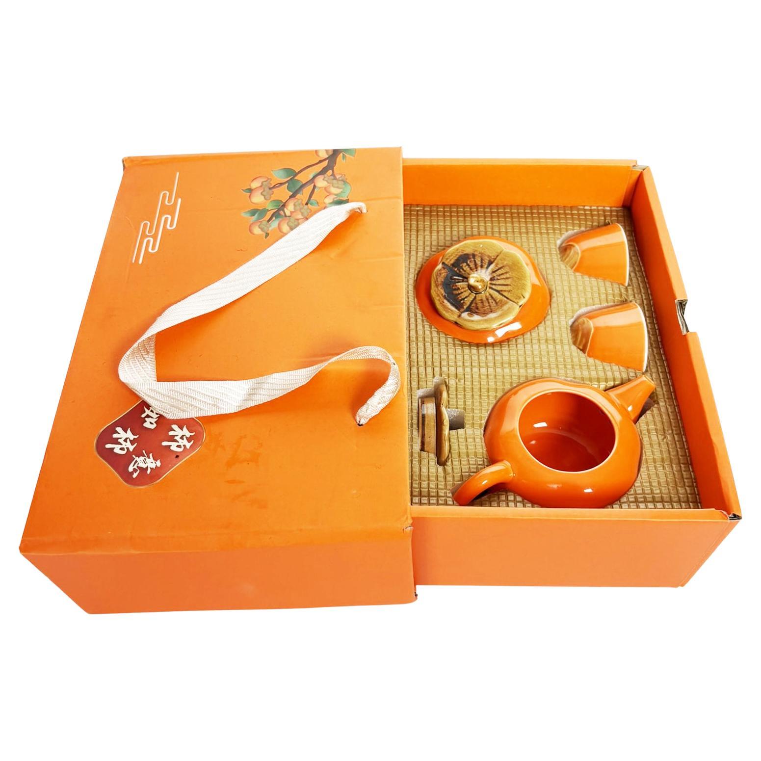 Chinese 20th Century Porcelain Tea Set For Sale