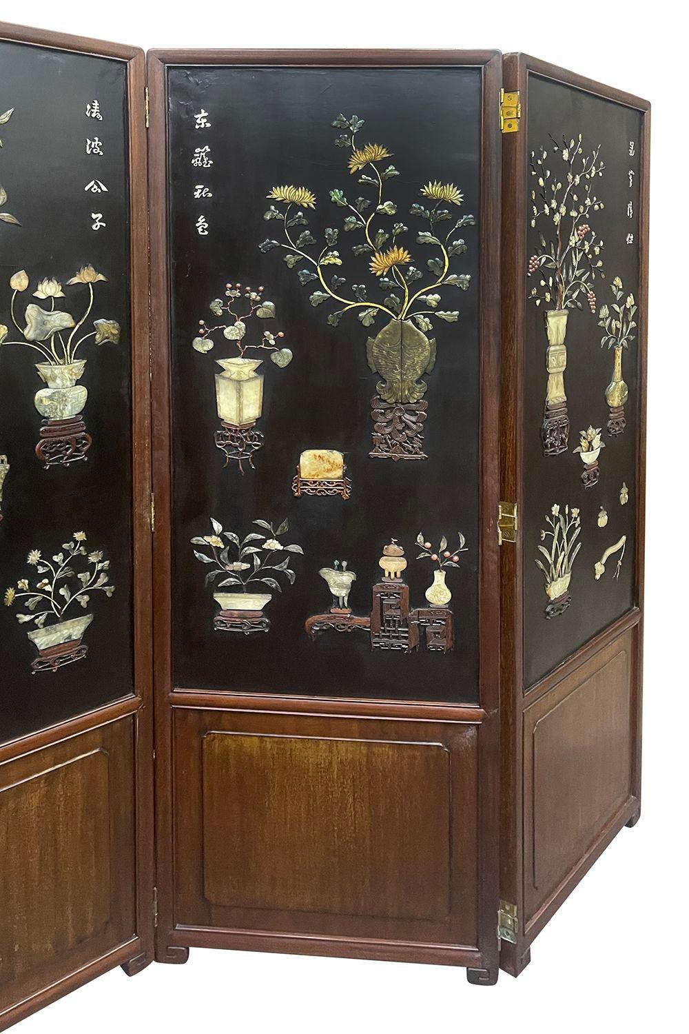 Chinese 8 fold 19th Century screen For Sale 1