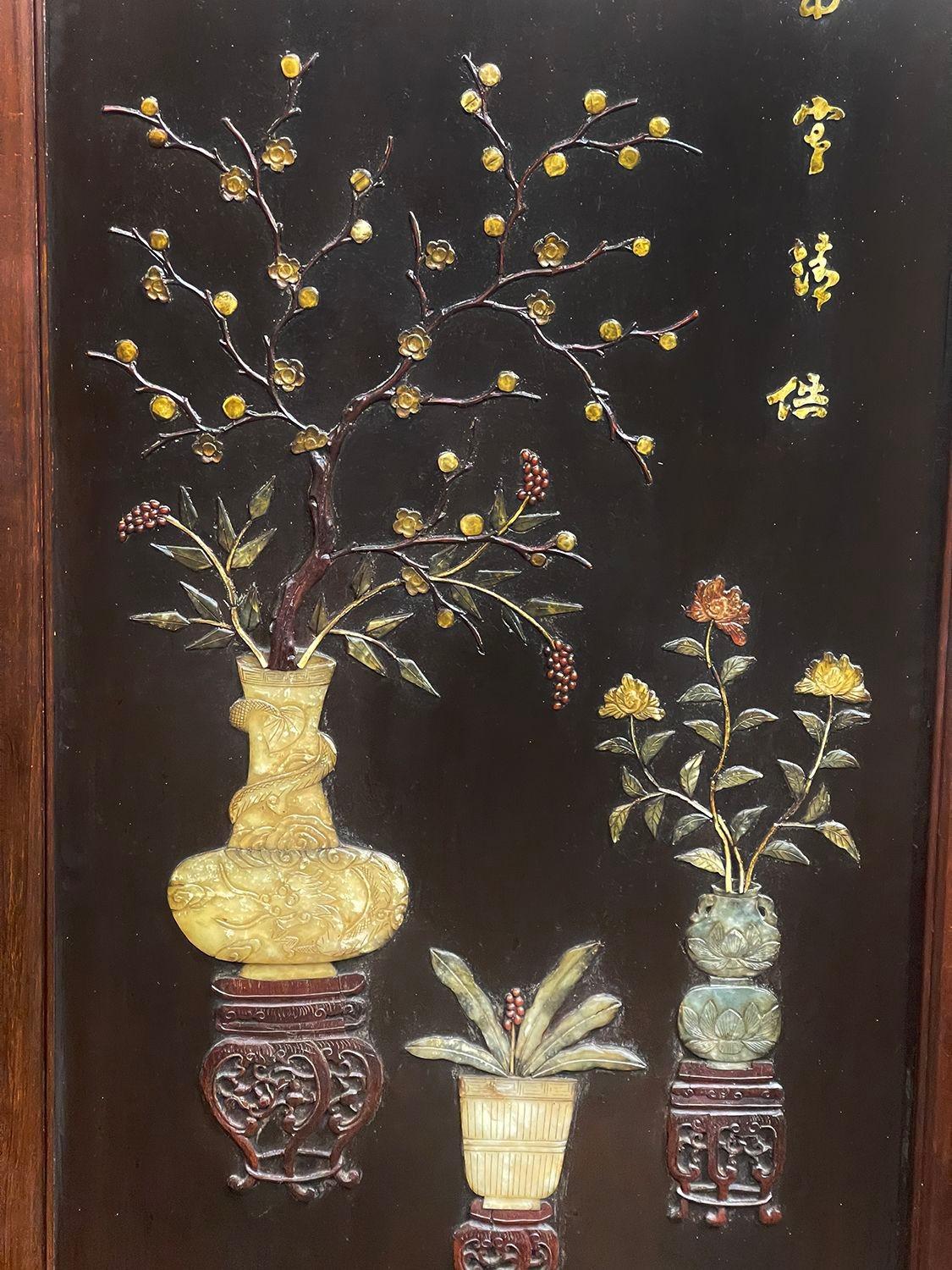 Chinese 8 fold 19th Century screen For Sale 4