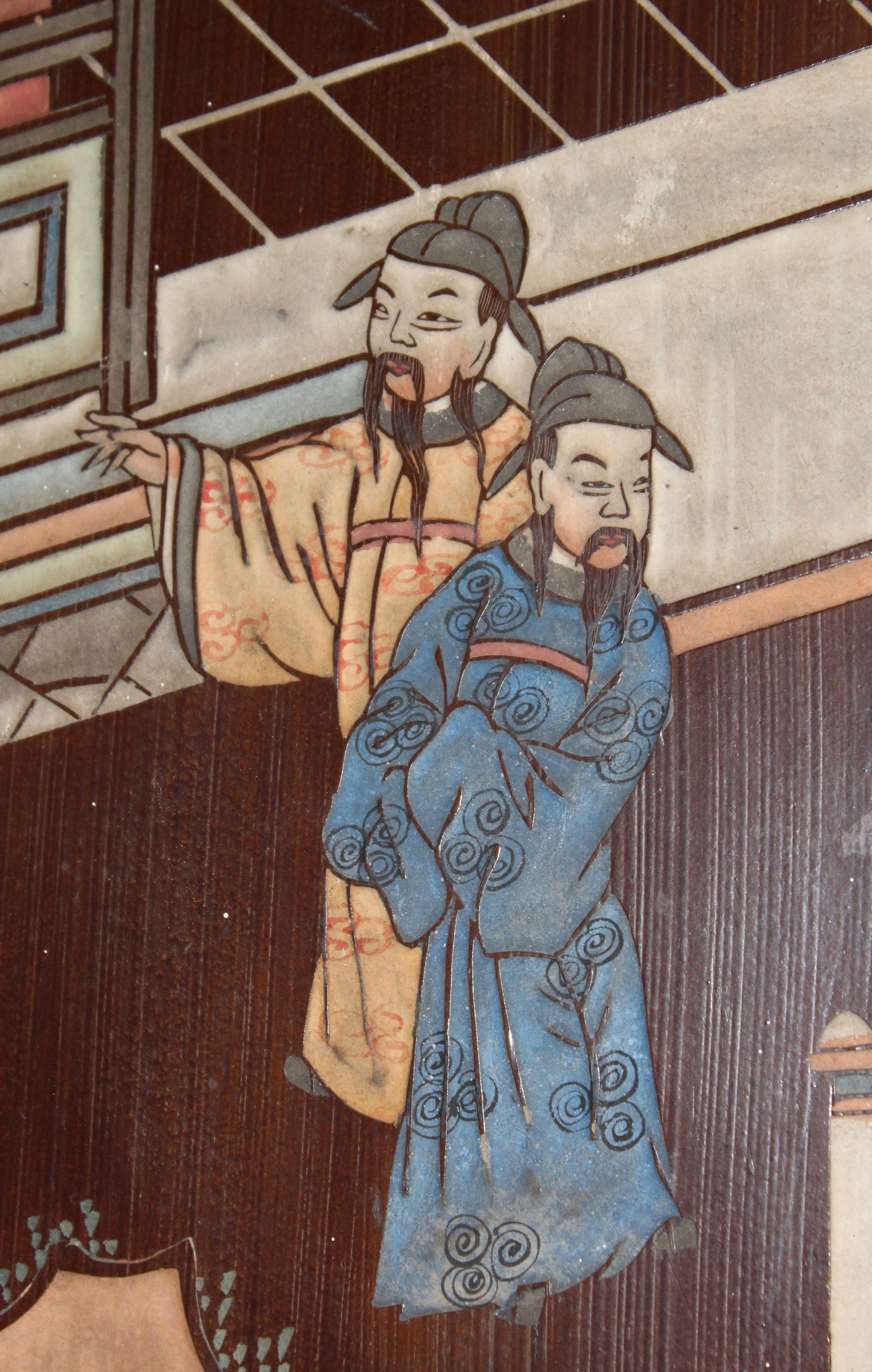Chinese 8 Fold Coromandel Screen, circa 1900 For Sale 2