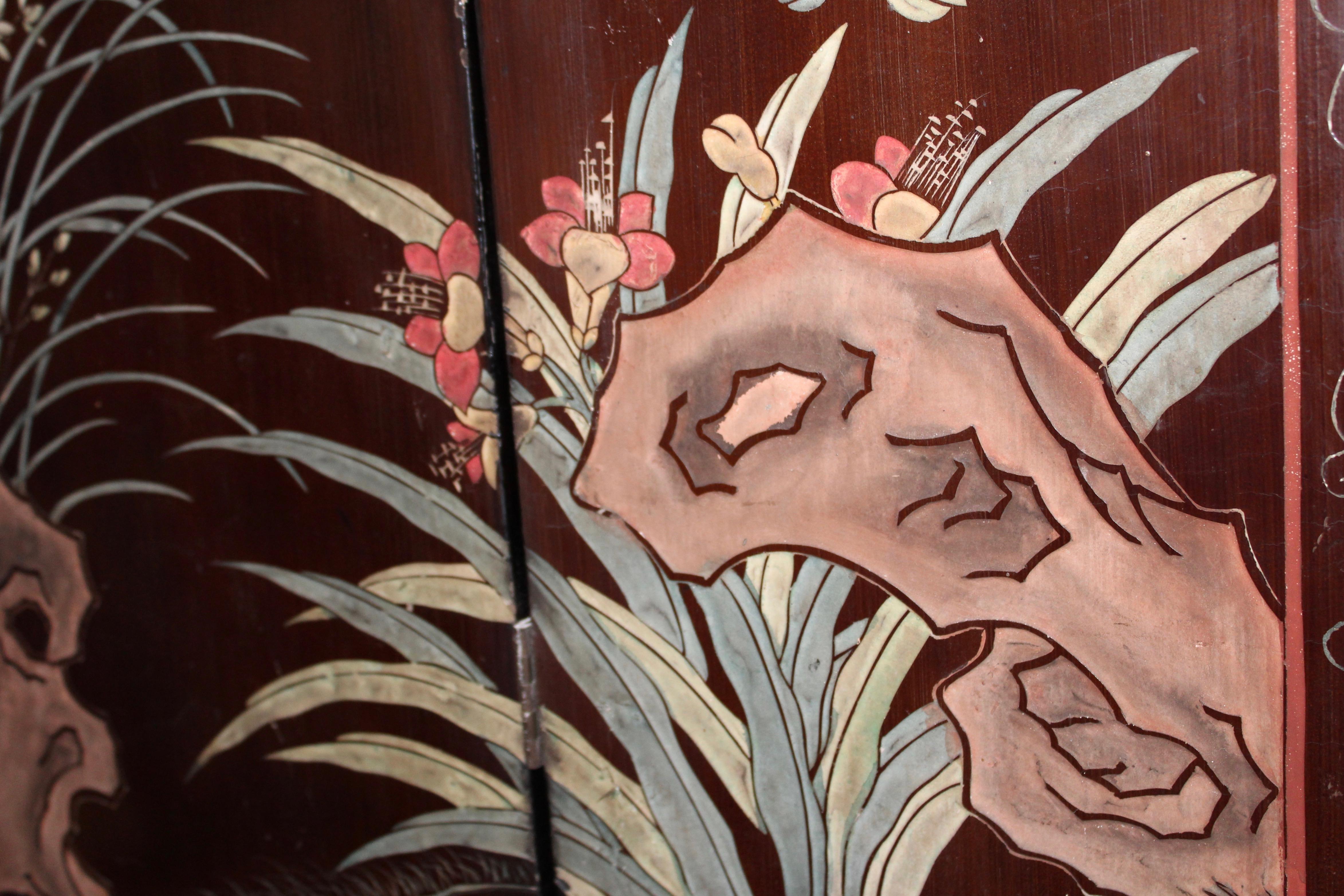 Chinese 8 Fold Coromandel Screen, circa 1900 For Sale 4