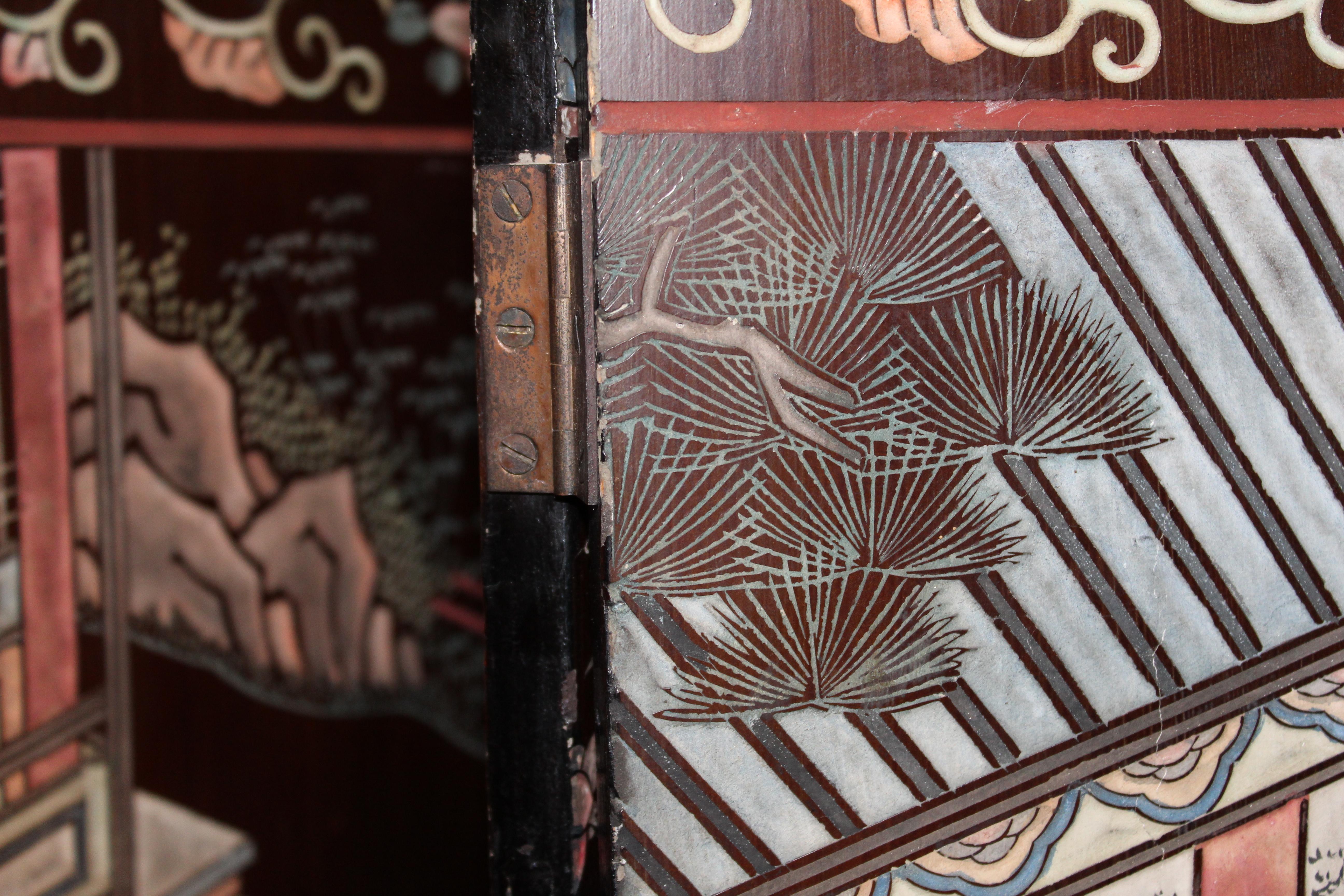 Chinese 8 Fold Coromandel Screen, circa 1900 For Sale 1