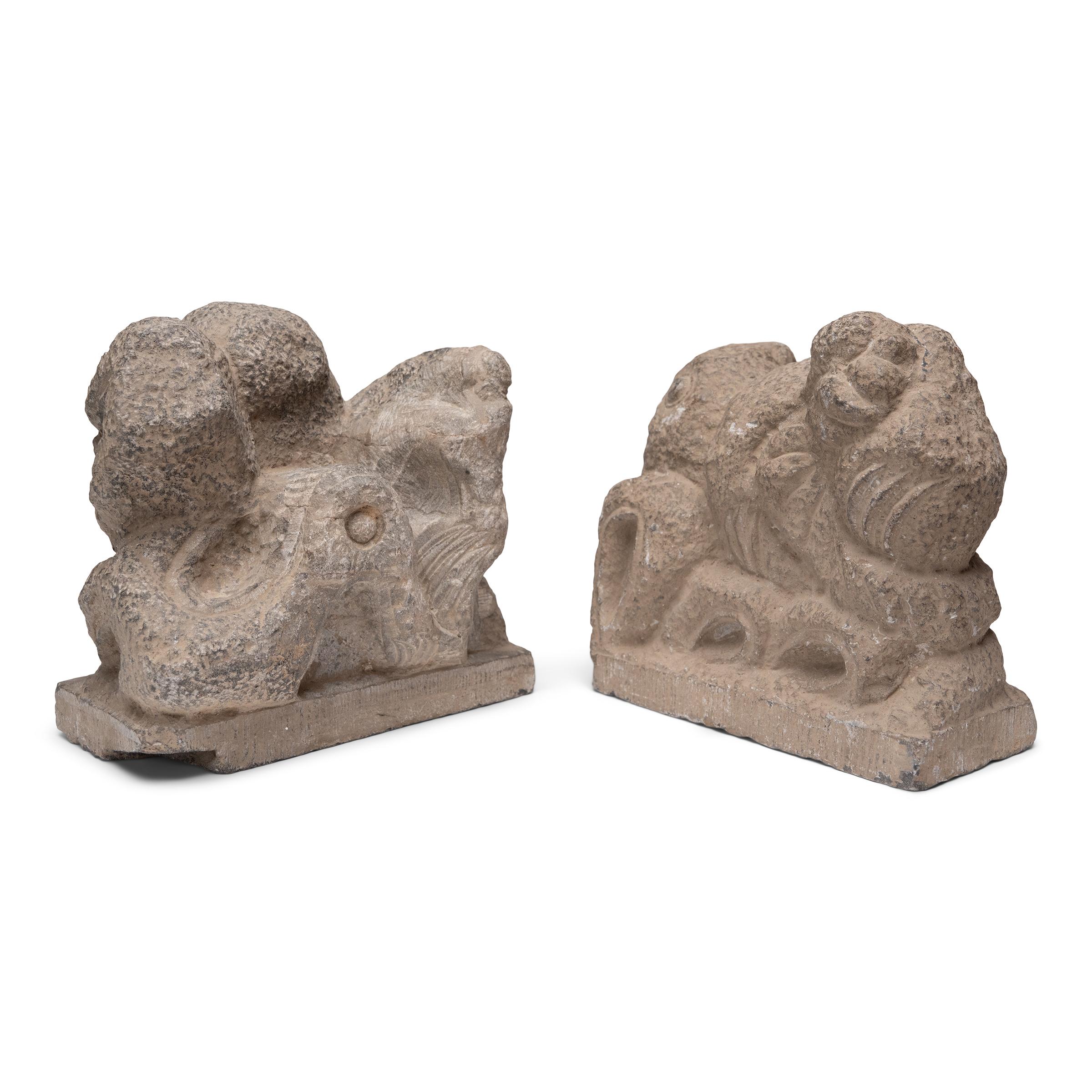 Adorno abstracto chino de piedra para jardín, c. 1850 Chino en venta