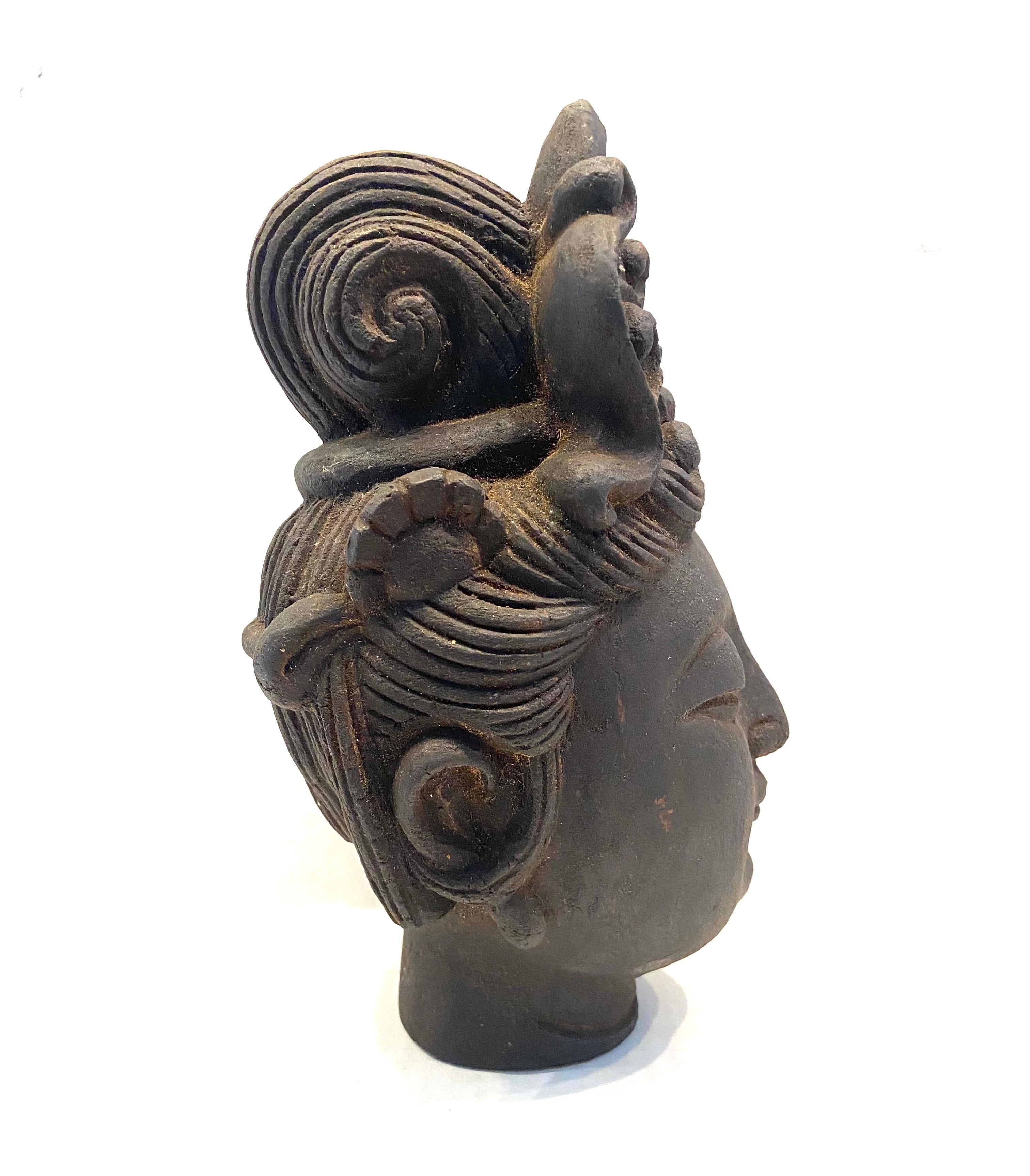 Cinese Agarwood cinese Guan Yin Head in vendita
