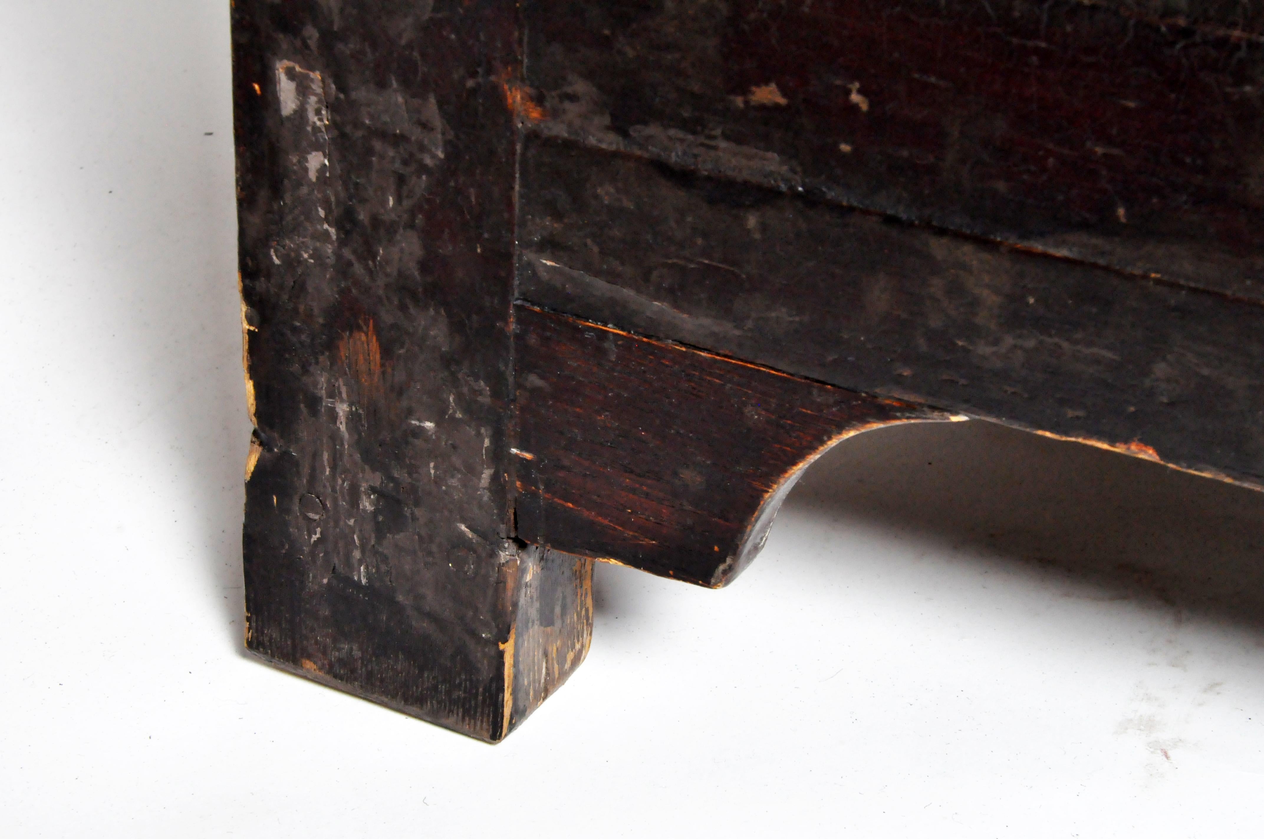 Chinese Altar Coffer with Dark Oxblood Lacquer with Original Patina 6