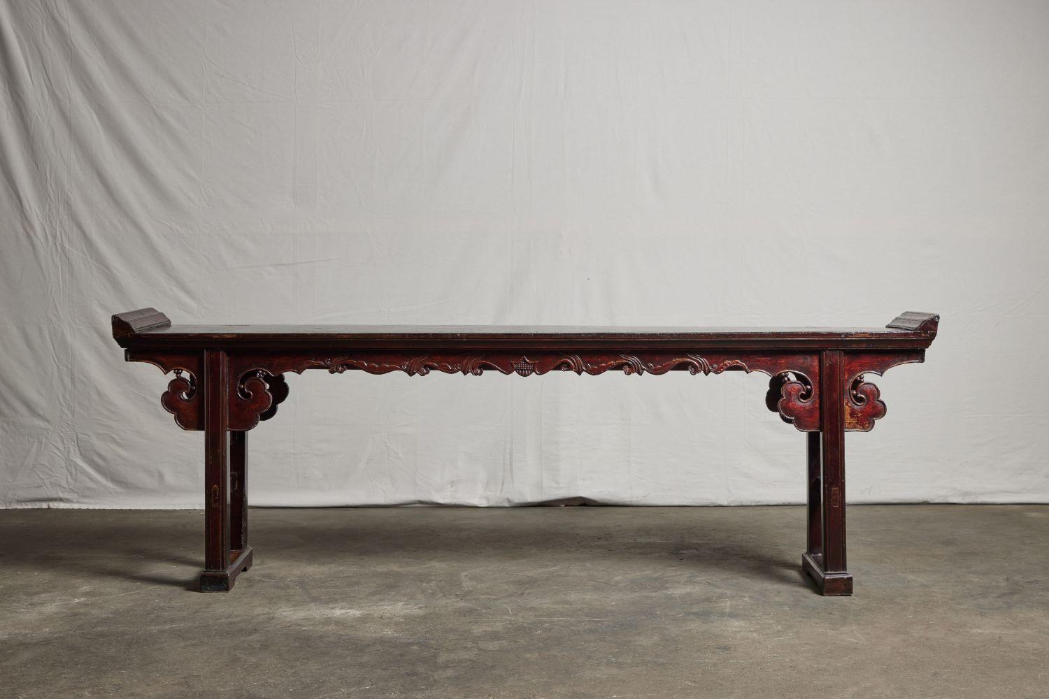Late 19th Century Chinese bamboo alter table.