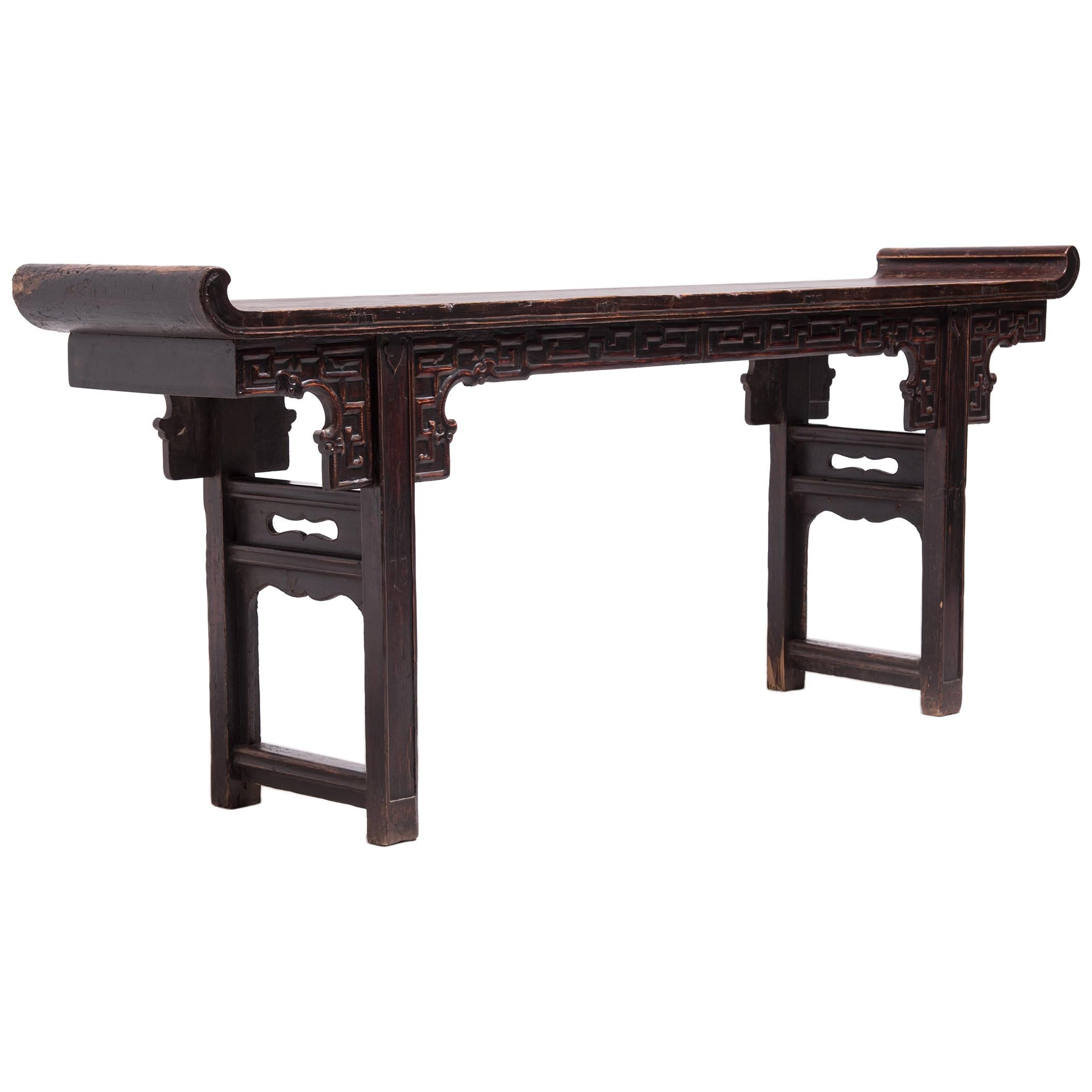 Chinese Altar Table with Everted Ends, circa 1800