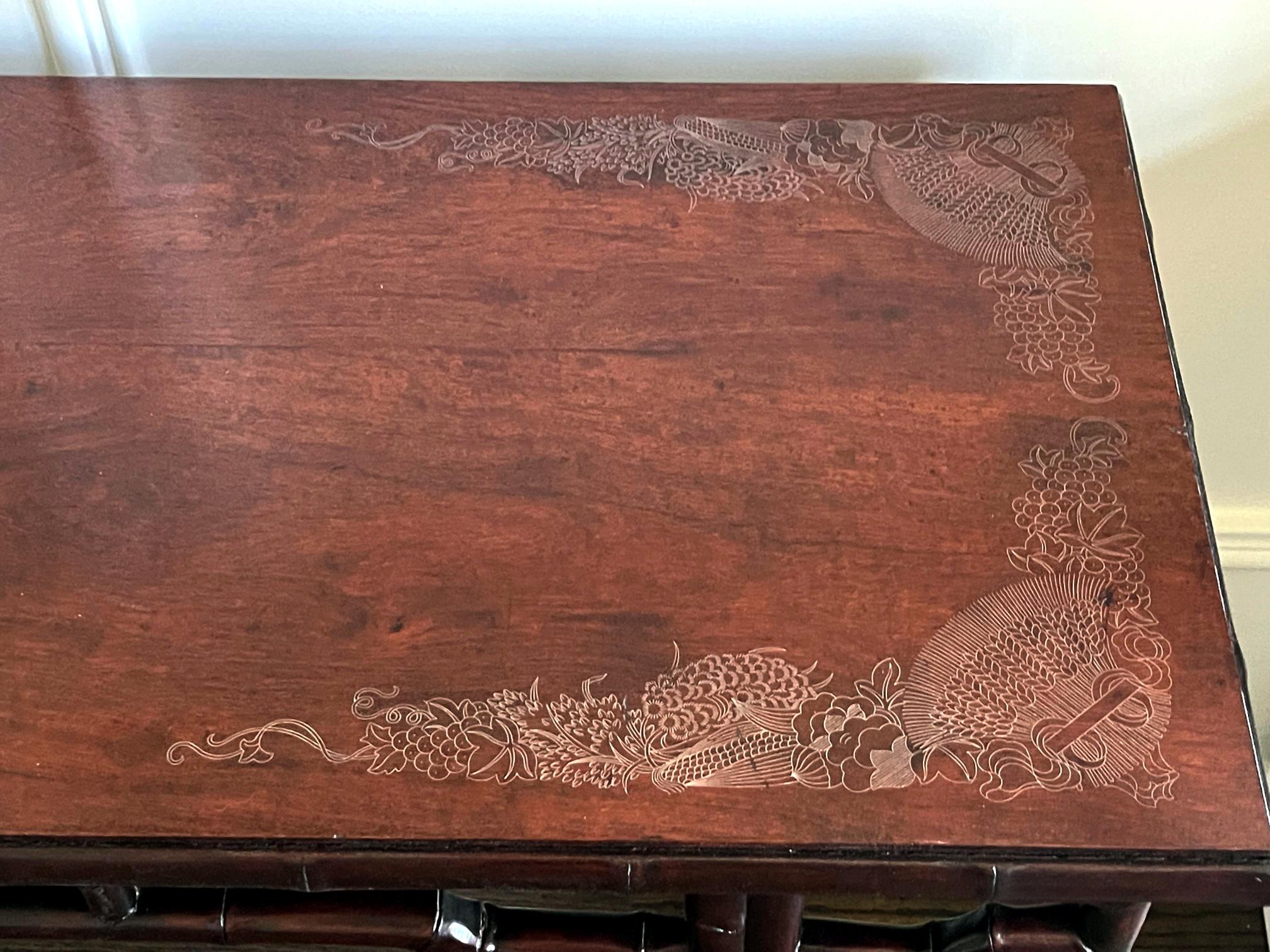 Chinese Altar Table with Rare Silver Wire Inlays For Sale 3