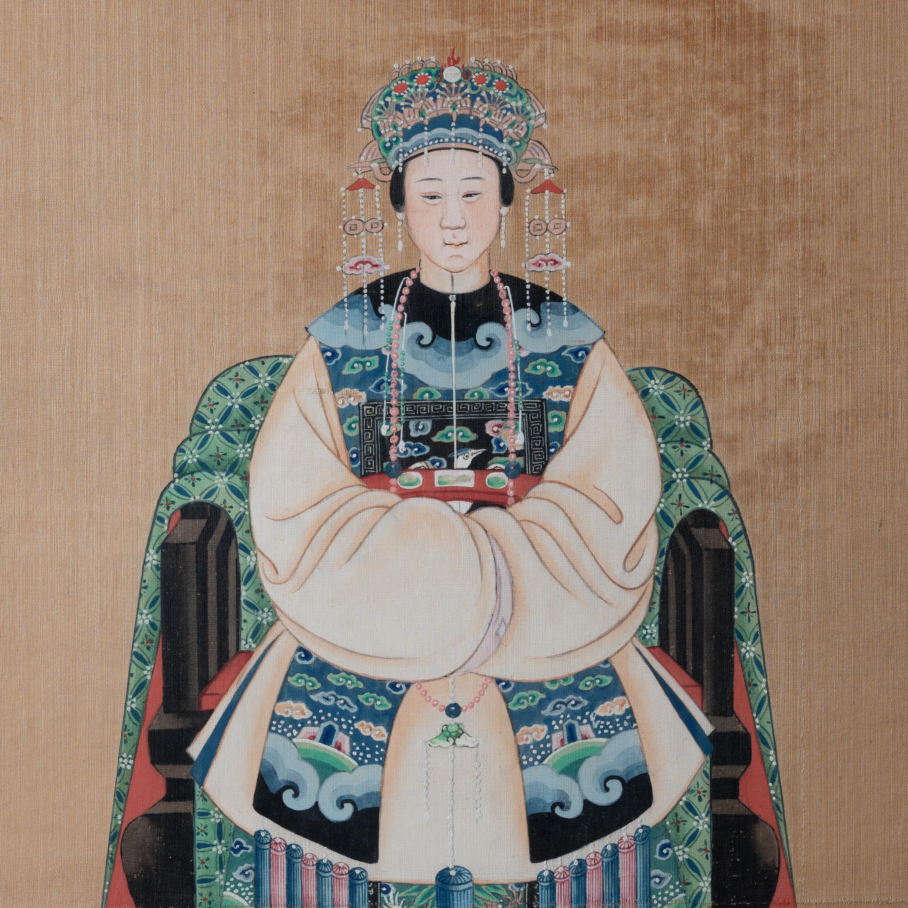 20th Century Chinese Ancestor Painting For Sale