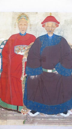 Chinese Ancestor Painting Qing Dynasty