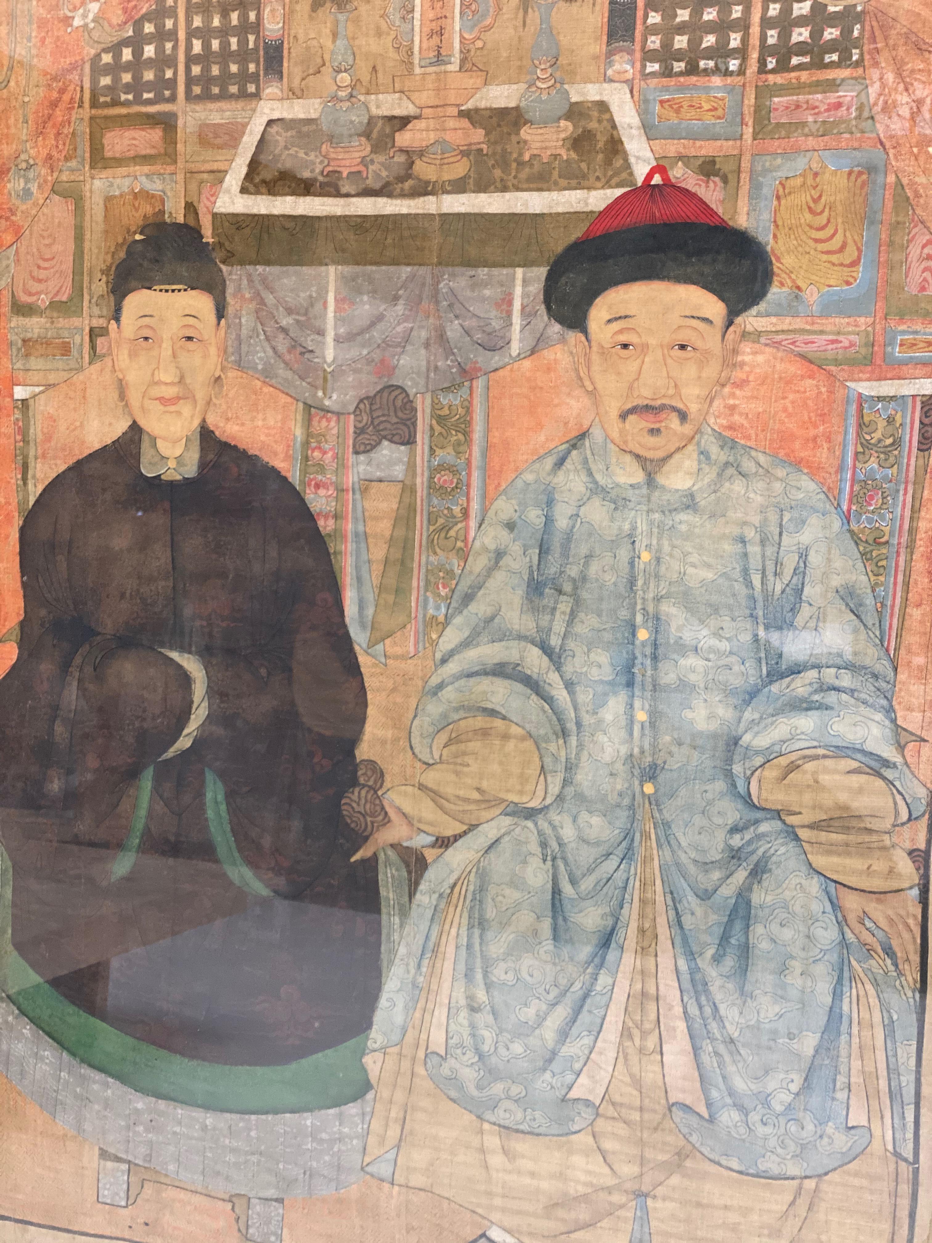Chinese Ancestor Portrait For Sale 4