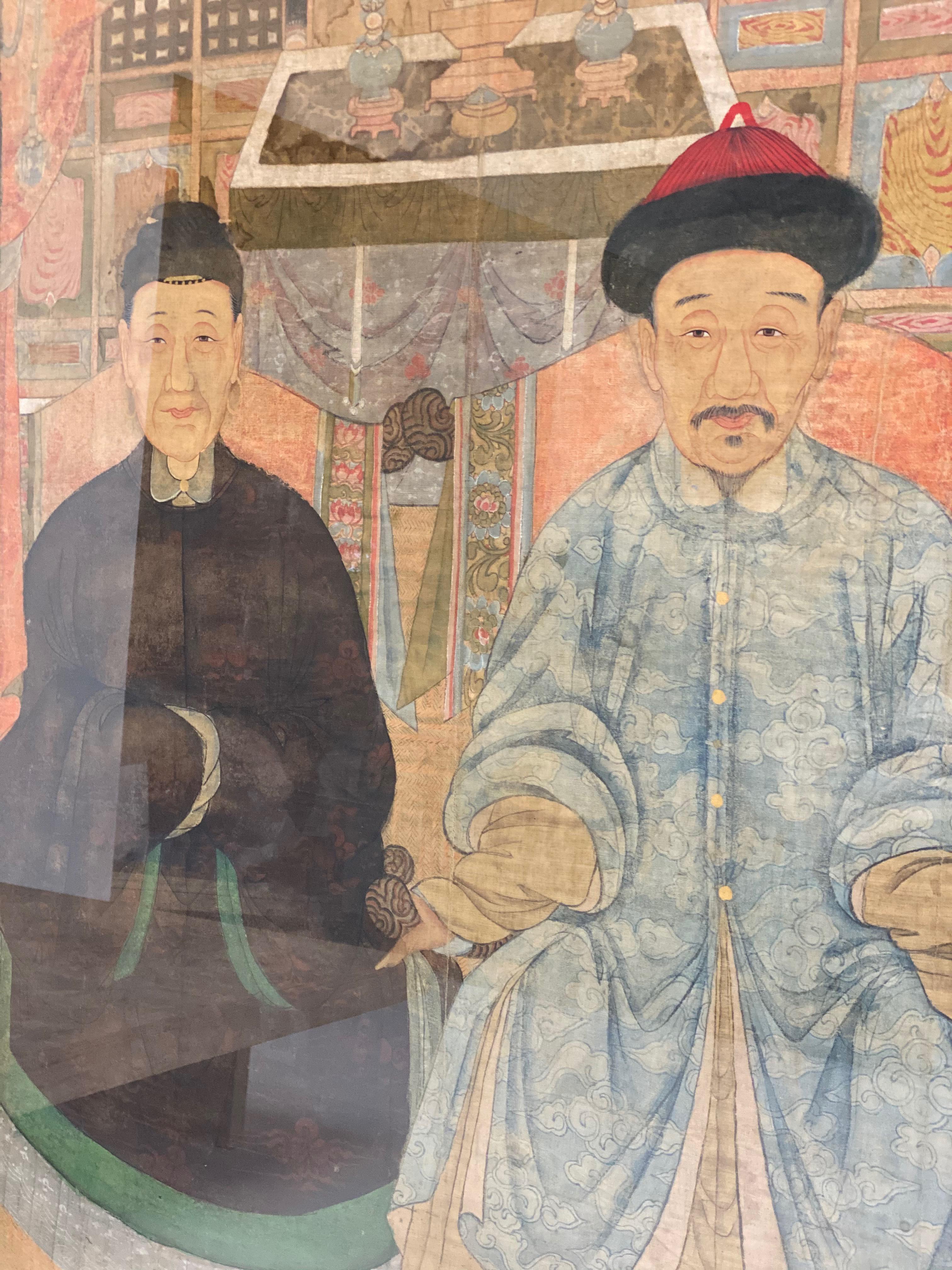 18th Century and Earlier Chinese Ancestor Portrait For Sale