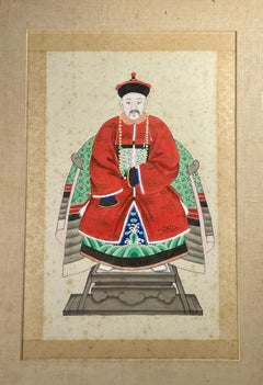 Chinese Ancestor Portrait of a Mandarin Dignitary
