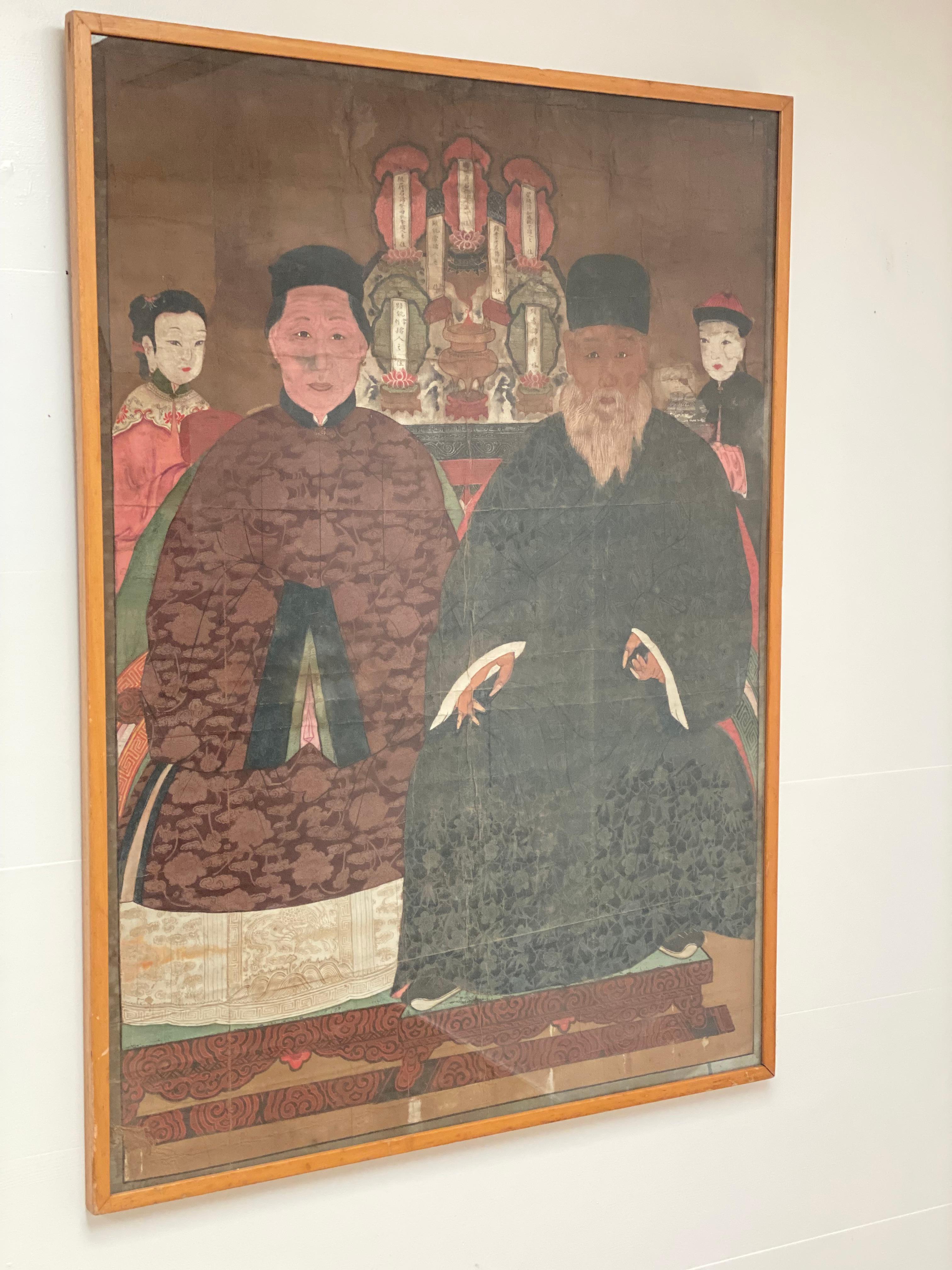 Chinese Ancestors Portrait en venta 3
