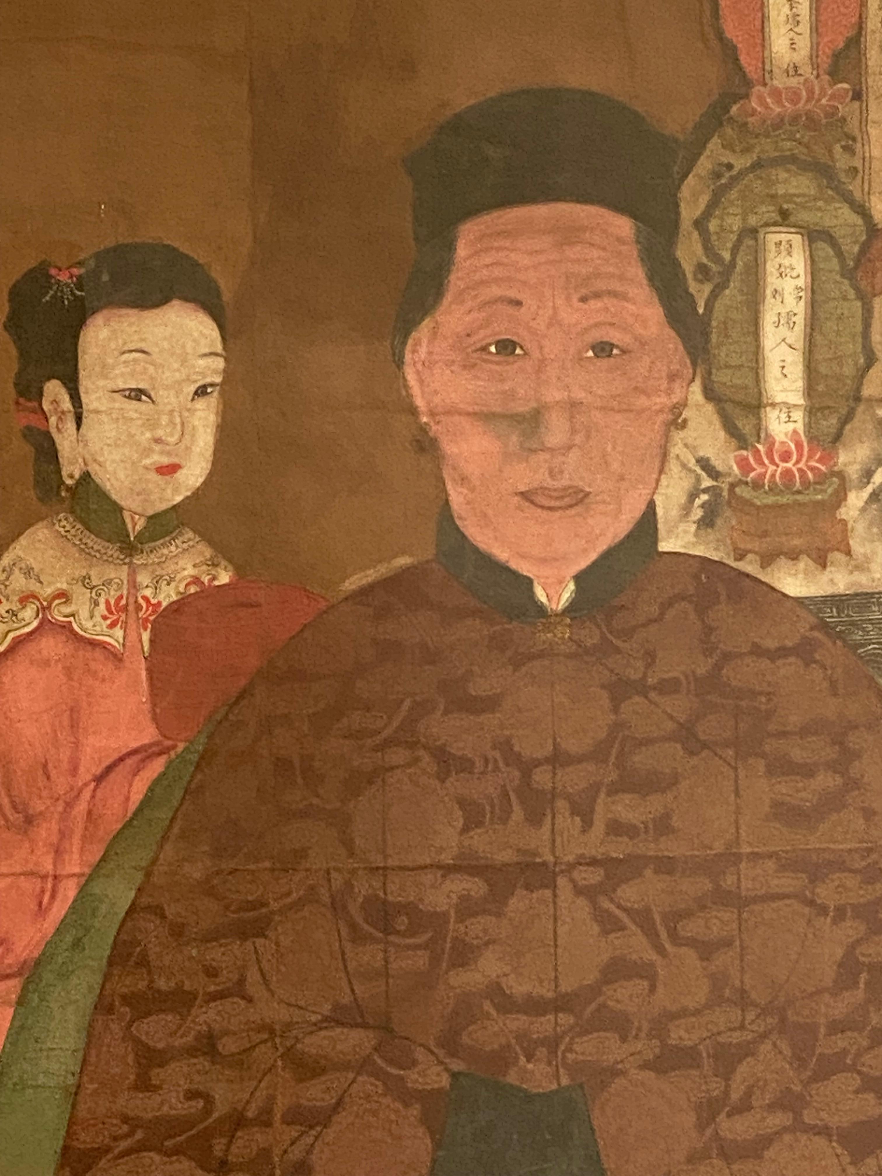 Chinese Ancestors Portrait en venta 11