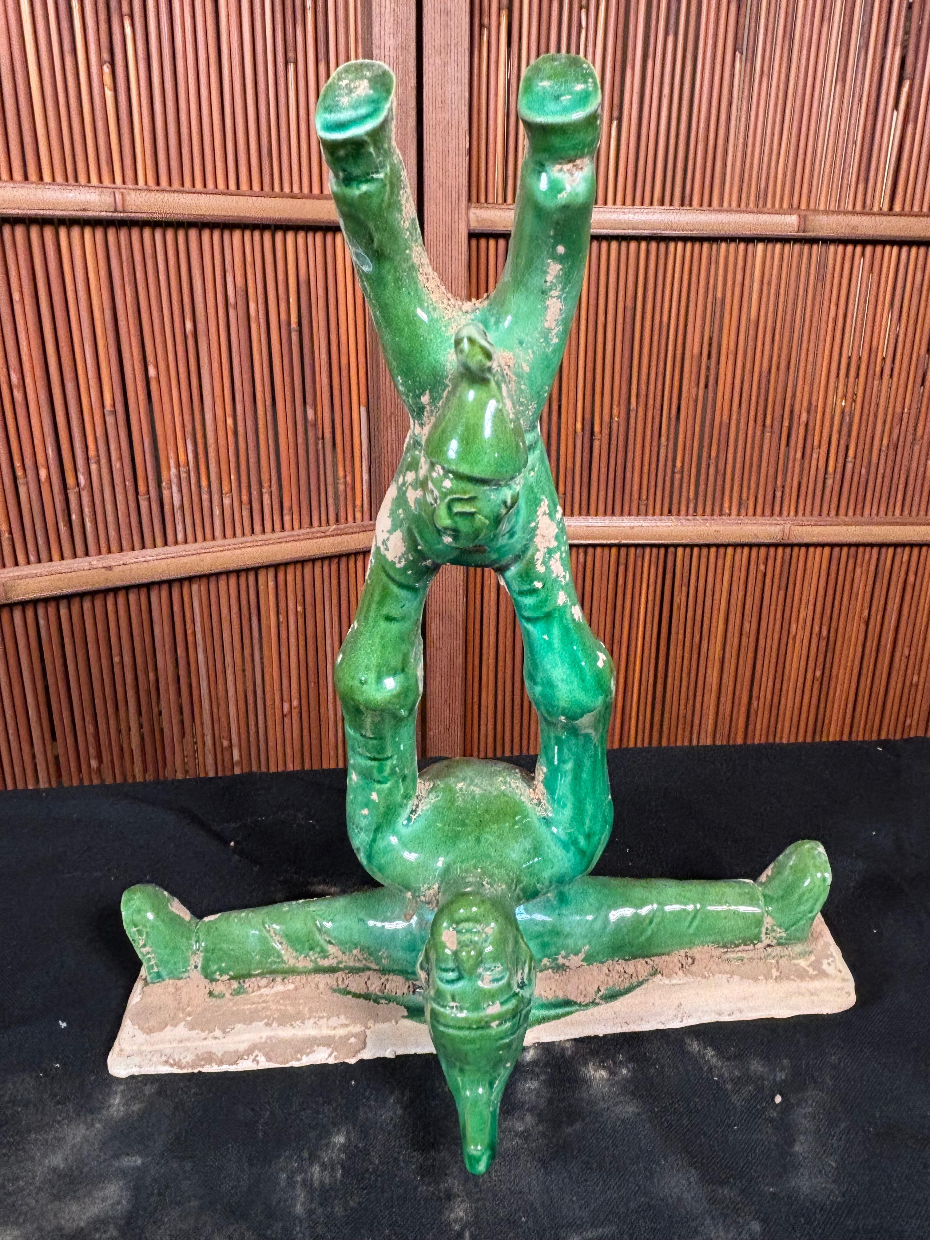 Collection de saltimbanques chinois de l'Antiquité, dynastie Ming 1368-1644 Bon état - En vente à South Burlington, VT