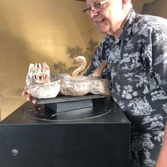 Chinese Ancient Hand Carved Wood Lion Guardian