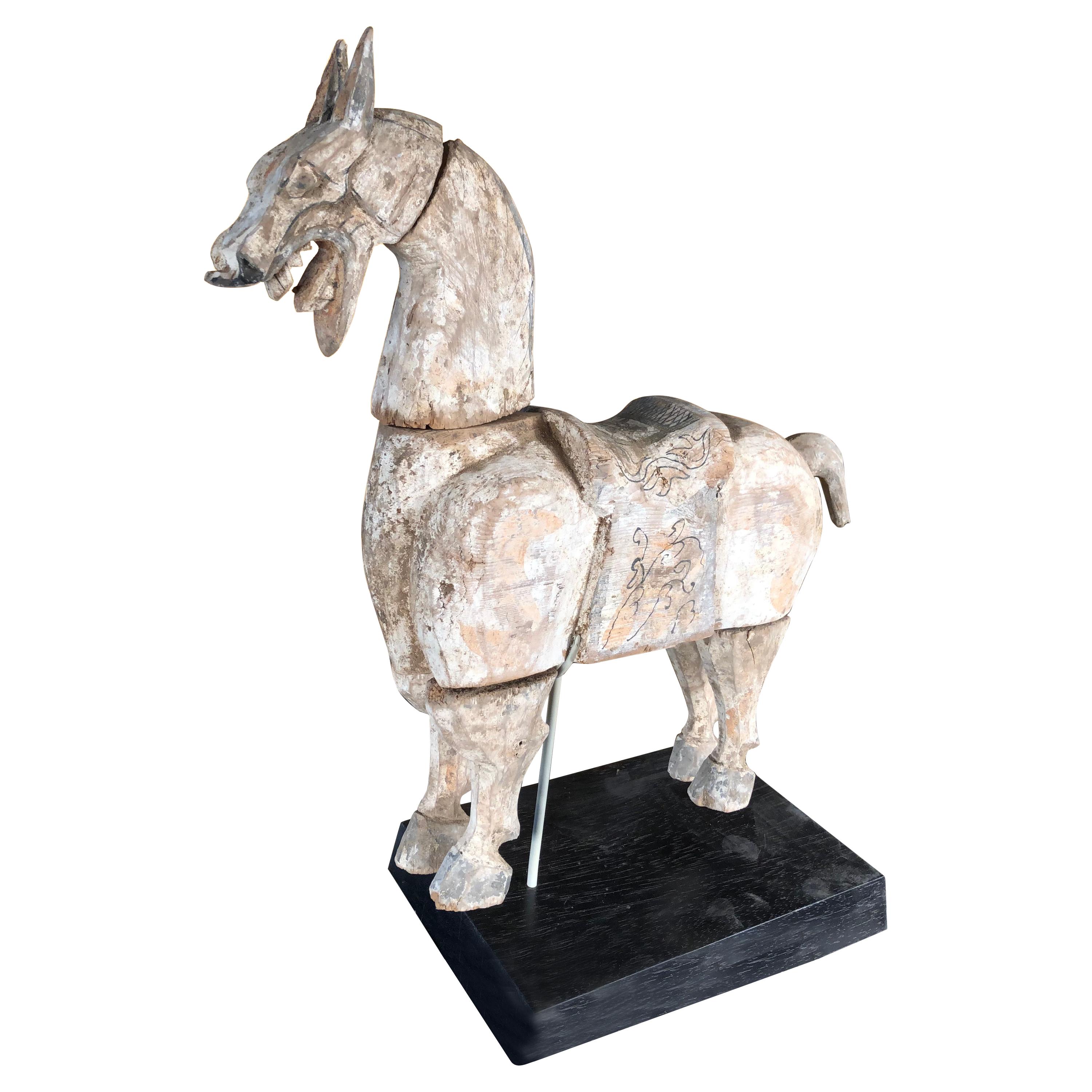 Chinese Ancient Hand Carved Horse