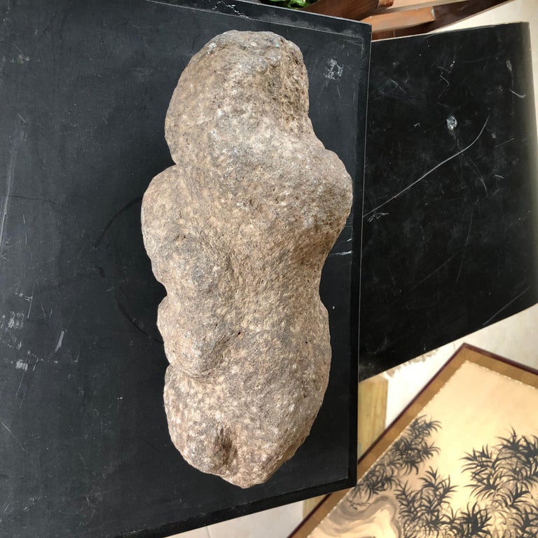 Chinese Ancient Hongshan Culture Pregnant Female Fertility Sculpture