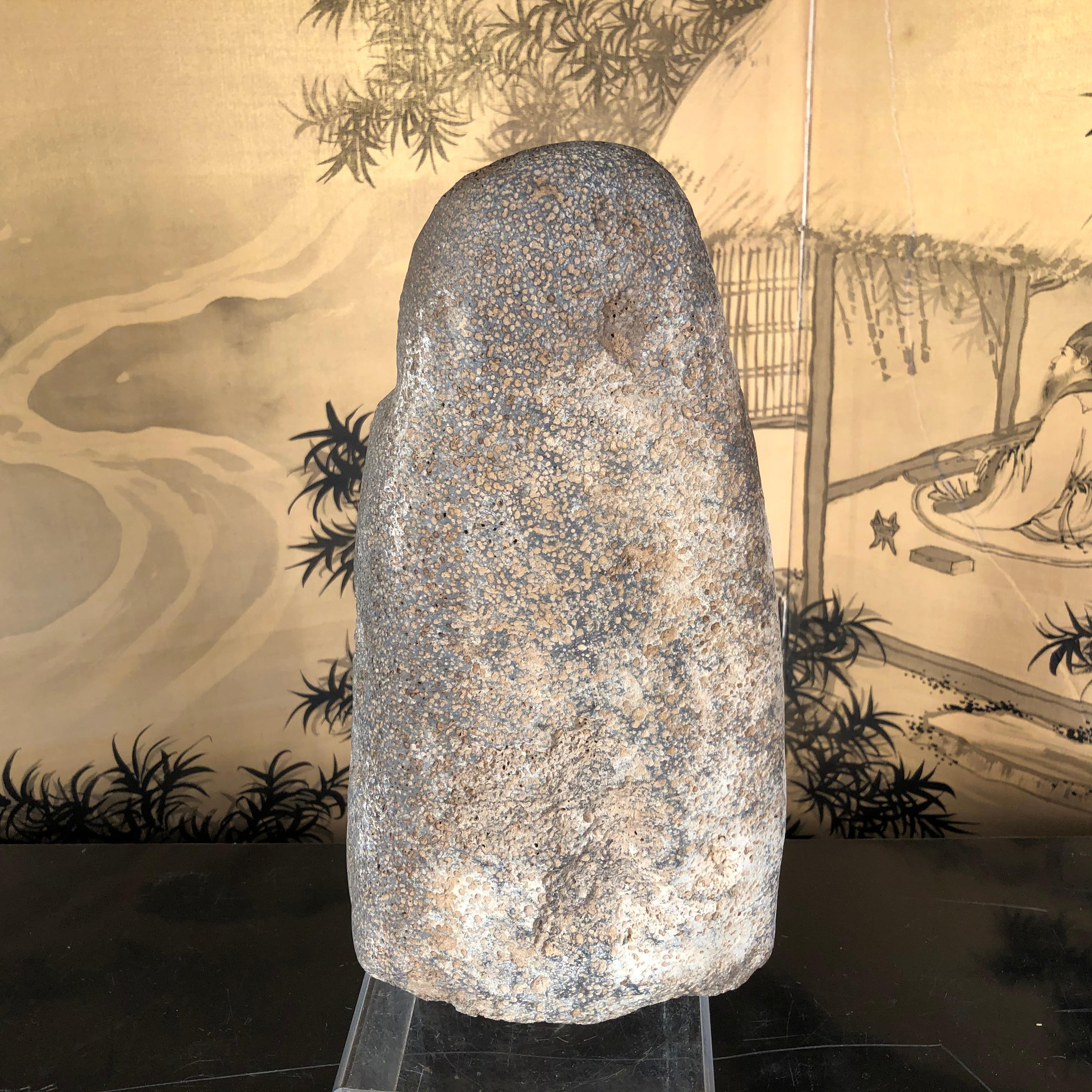 Sculpture chinoise ancienne en pierre de culture Hongshan, 4700-2900 avant J.-C en vente 2