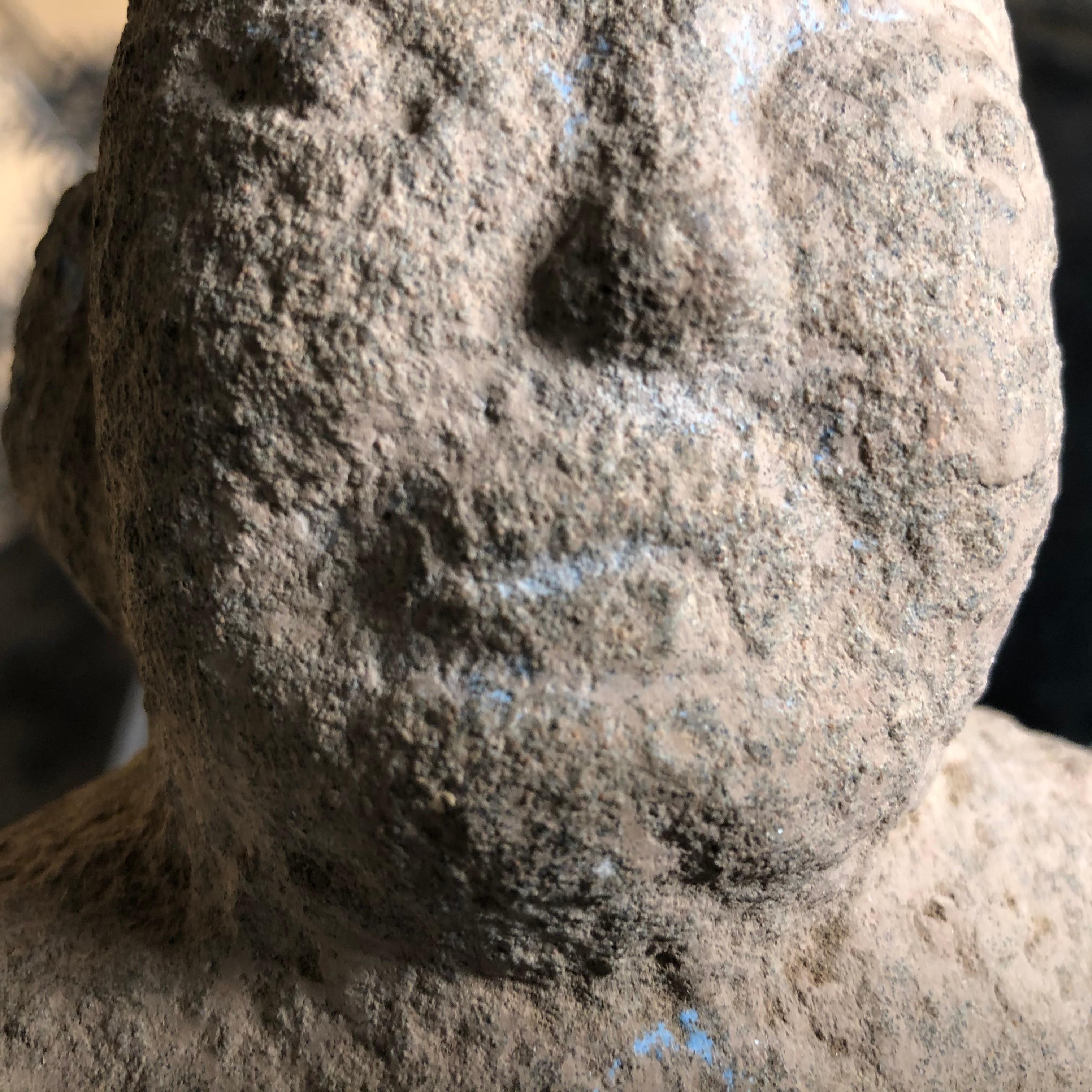 Pierre Figure masculine chinoise ancienne en pierre, 206 BC-220 ADS en vente