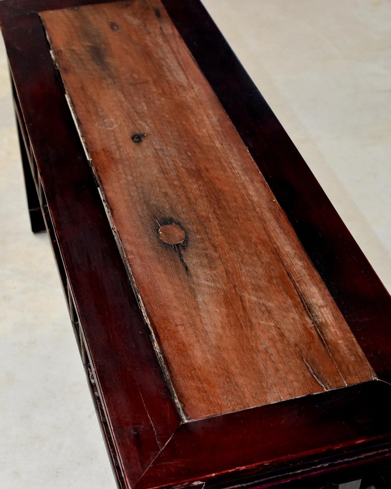 Chinese Antique Bench Coffee Table Solid Wood at 1stDibs