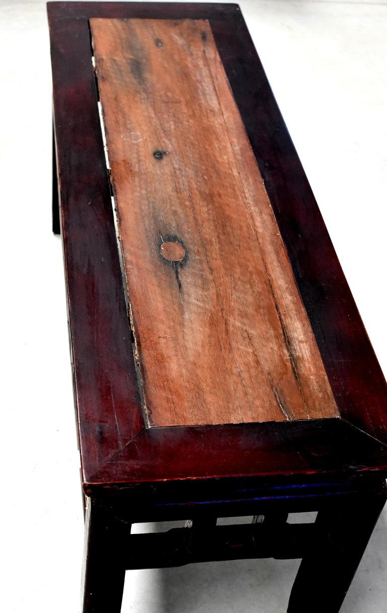 Chinese Antique Bench Coffee Table Solid Wood at 1stDibs
