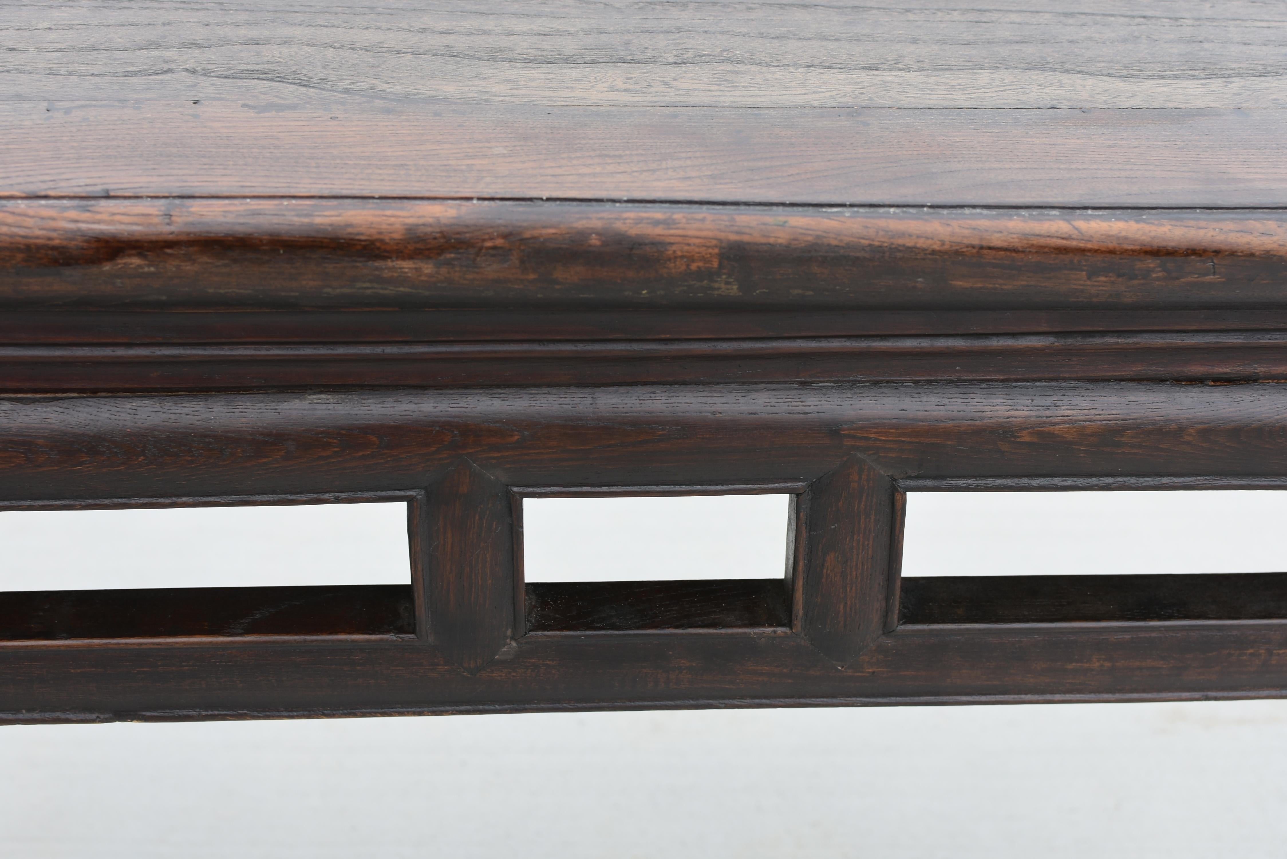 Chinese Antique Bench Solid Wood Ming Style Spring Bench 6