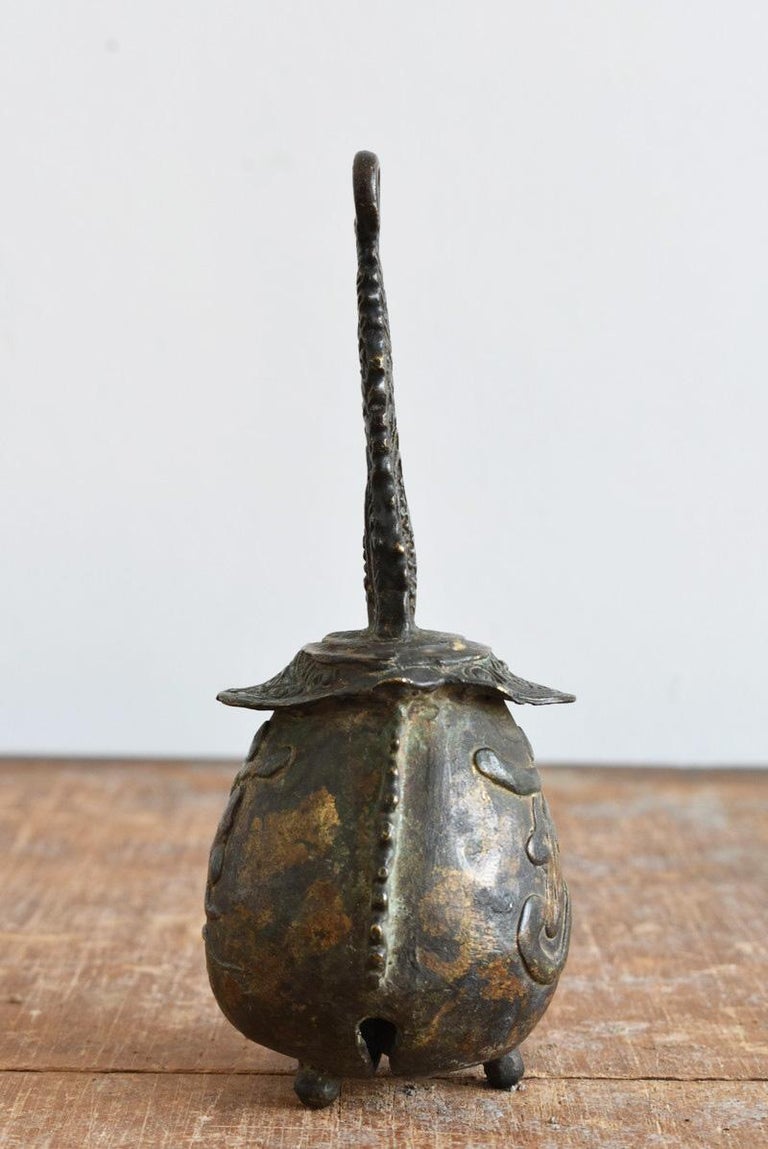 Chinese Antique Casting Handbell Made of Copper Alloy / Temple Bell For