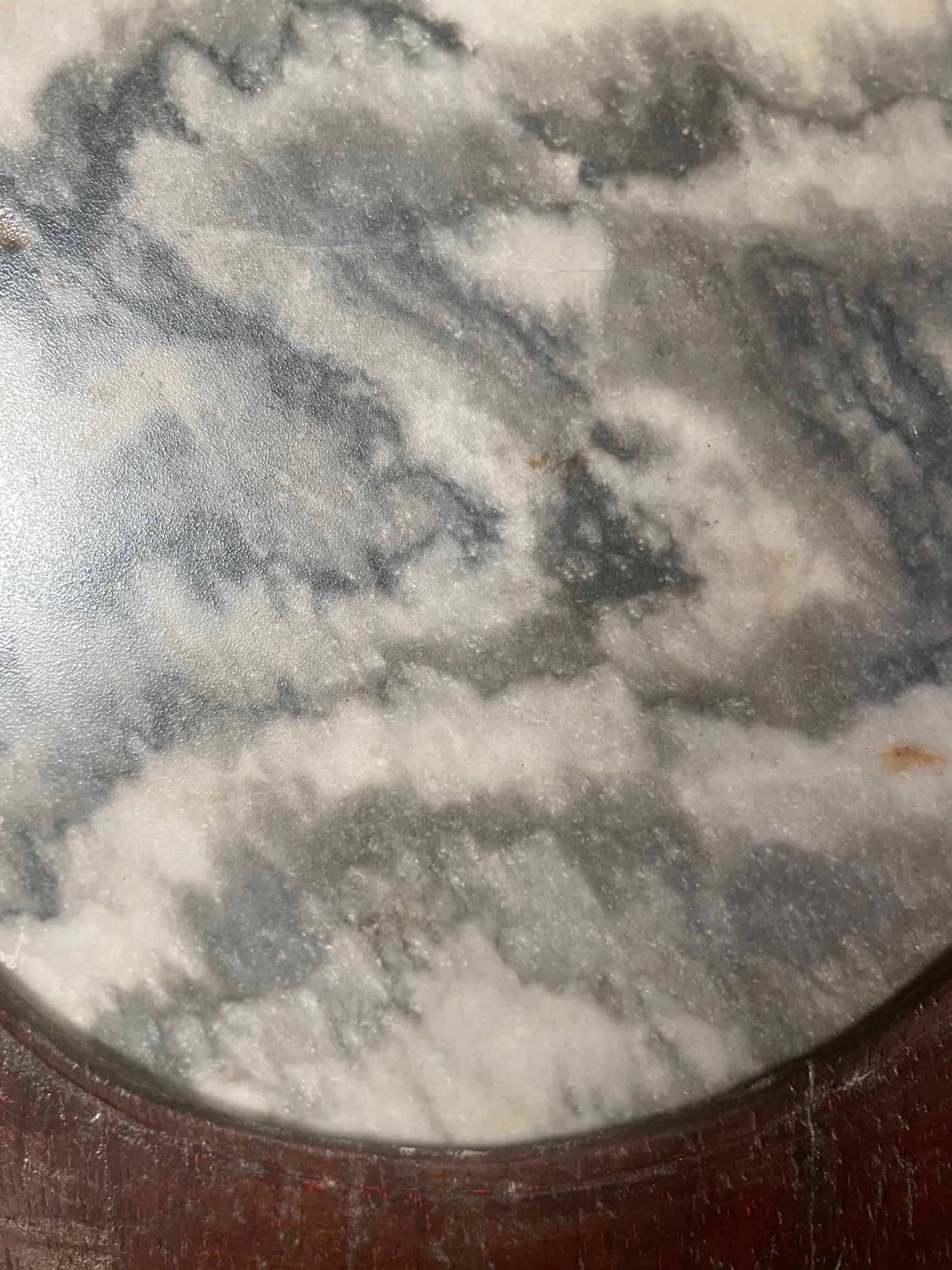 Marble Chinese Antique Double Dragon Natural Landscape “Painting”