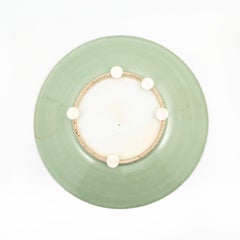 Chinese Antique Famille Rose Celadon Canton Dish
