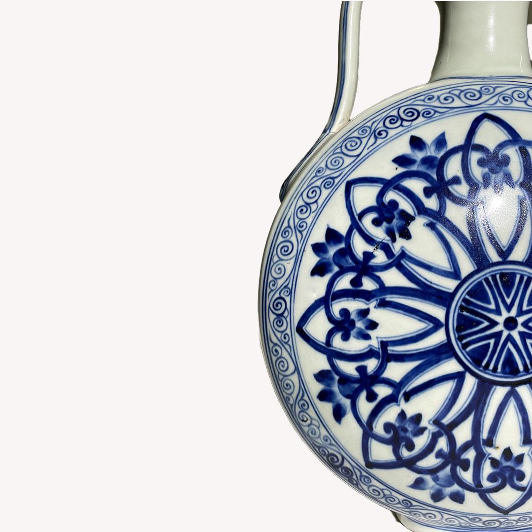vase chinois bleu ancien