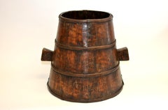 Chinesisch Antike Getreide Halter Eimer markiert