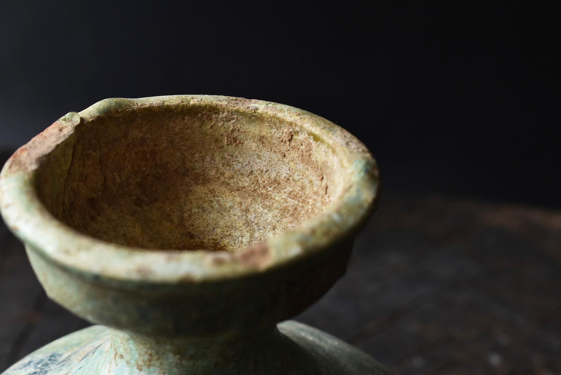Chinese Antique Han Dynasty Green Glazed Silver Jar, 1st-3rd Century 6