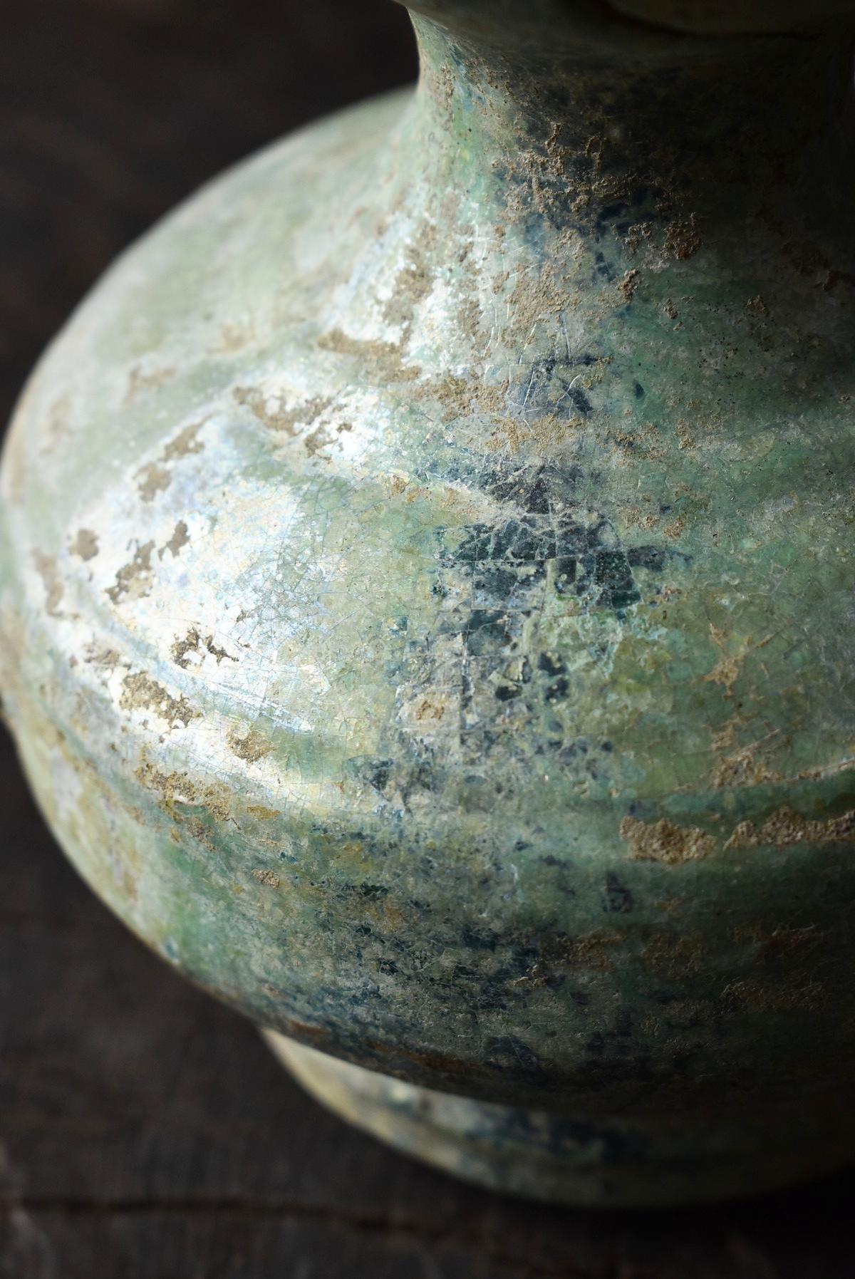 Chinese Antique Han Dynasty Green Glazed Silver Jar, 1st-3rd Century 8