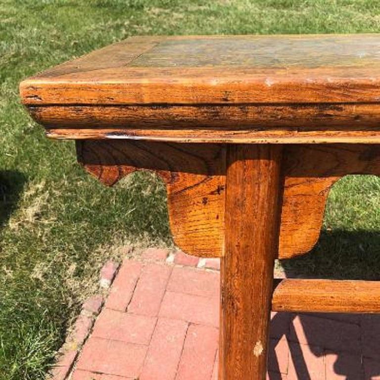 Chinese Fine Antique Hardwood Wine Table With Rare Inlay For Sale 3