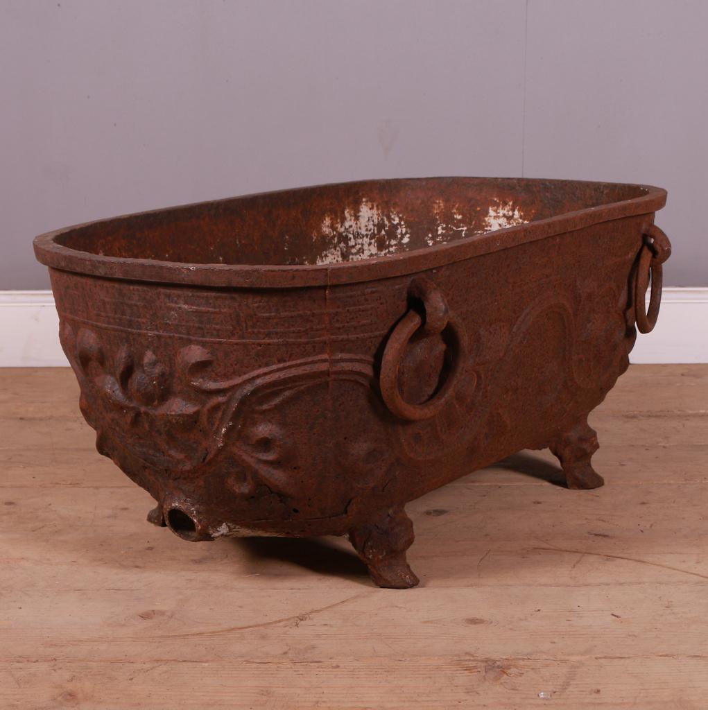 19th Century Chinese Antique Iron Bath For Sale