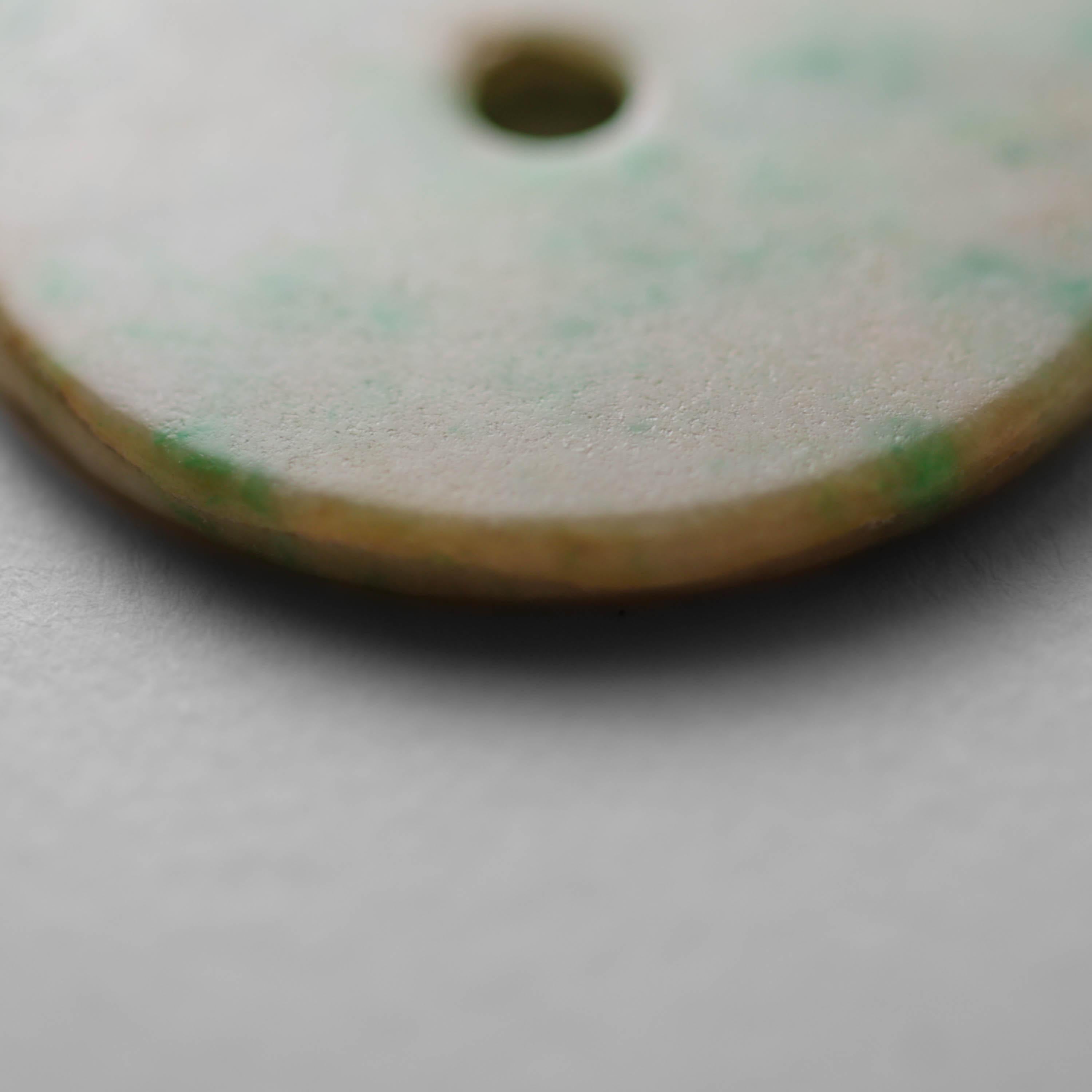 Women's or Men's Chinese Antique Jade Pi Disk Circa 1820-1850 Certified Untreated For Sale