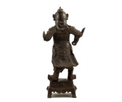 Chinese Antique Ming Dynasty Iron Figure of Guandi
