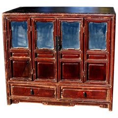 Ancienne commode Kang chinoise en miroir