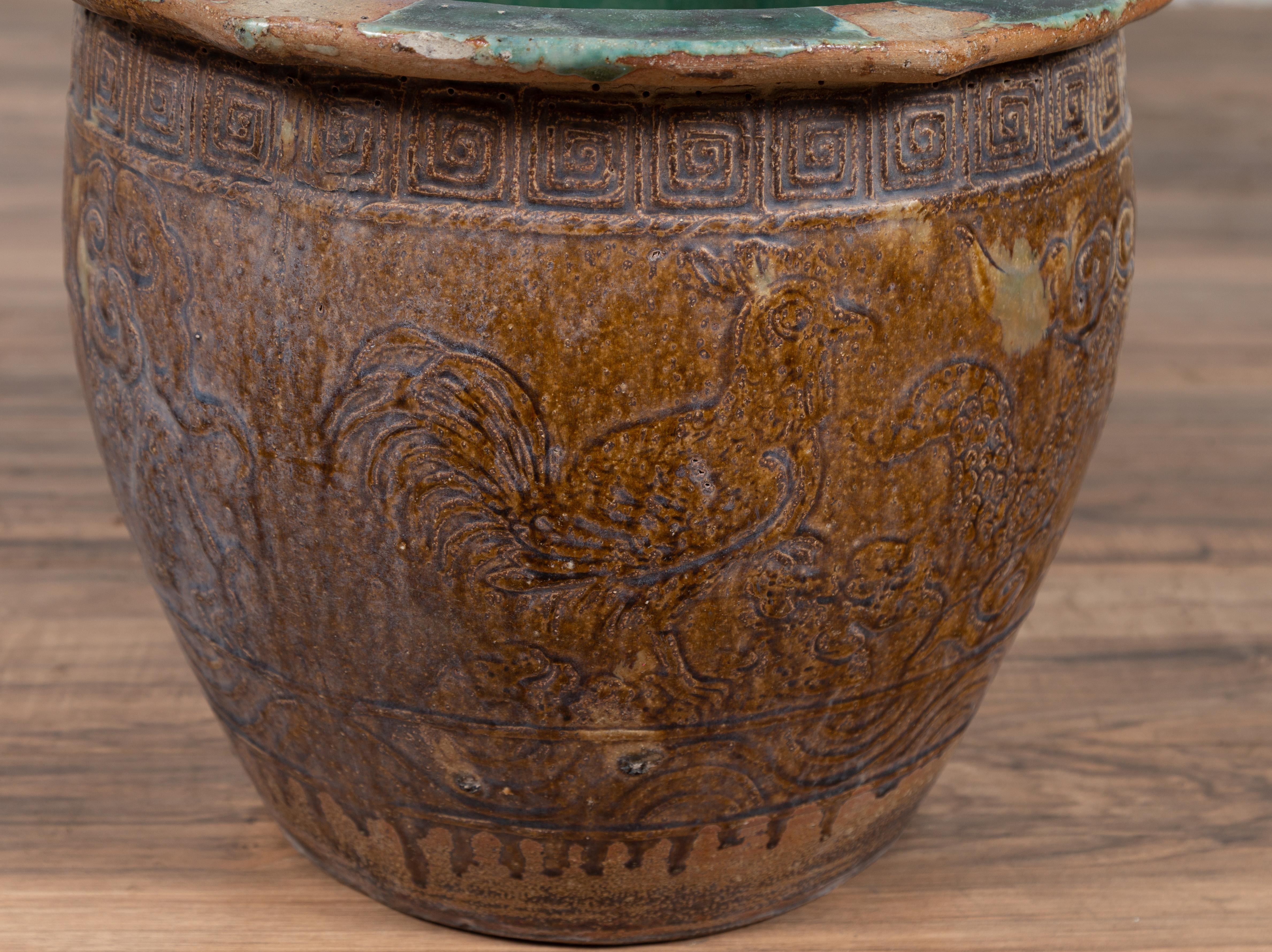 antique chinese planter