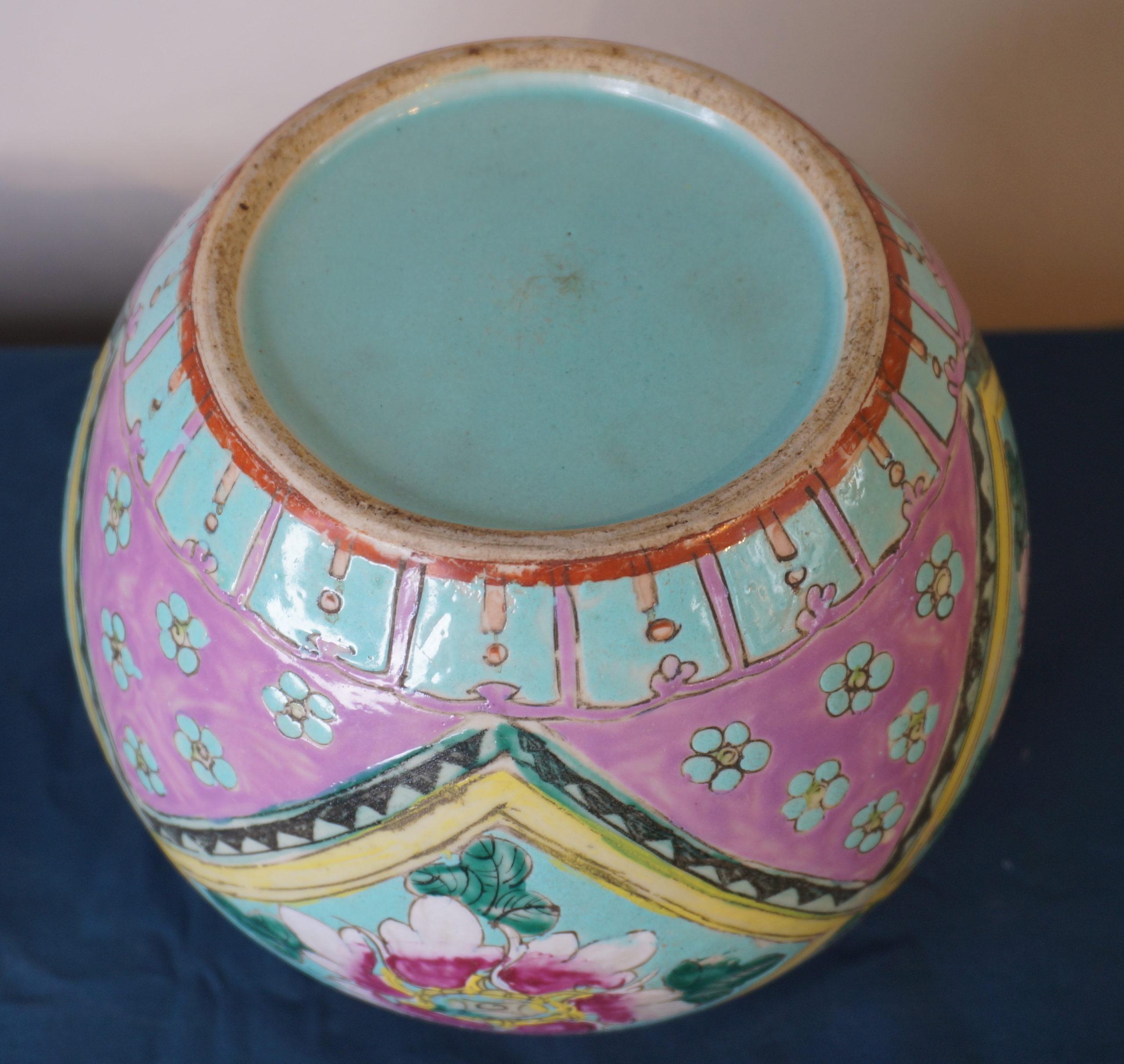 Chinese Antique porcelain ginger jar, South-East Asia, Guangxu 1900 For Sale 11