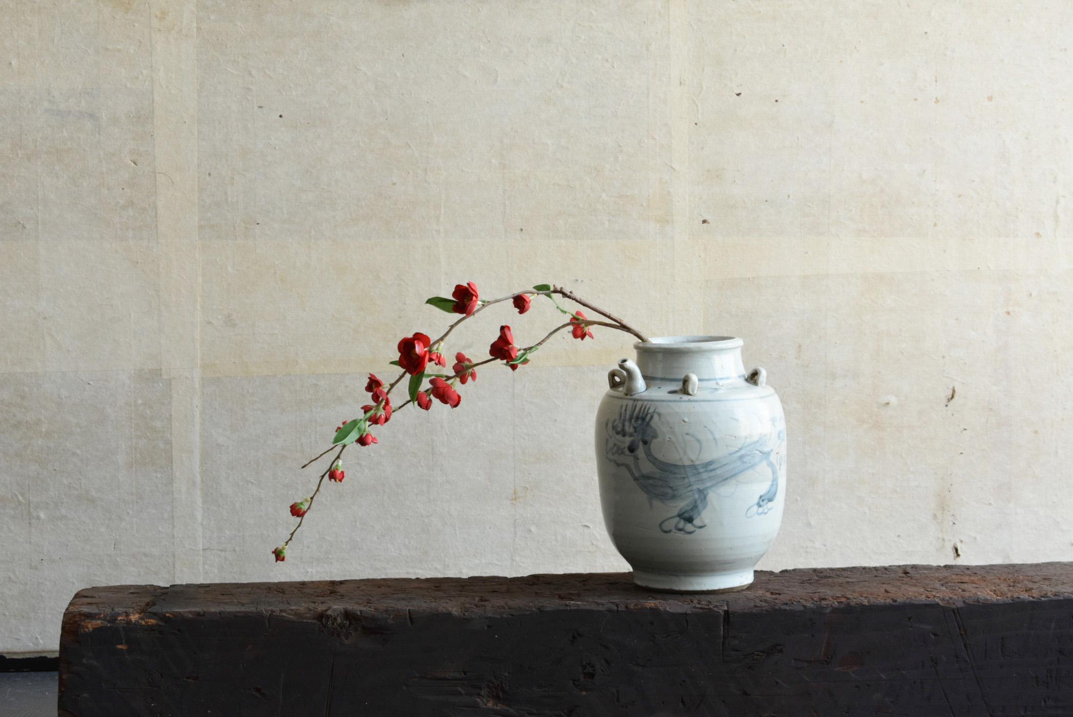 Vase antique chinois en poterie teintée/19ème siècle/dynastie Qing/Motif de dragon en vente 9