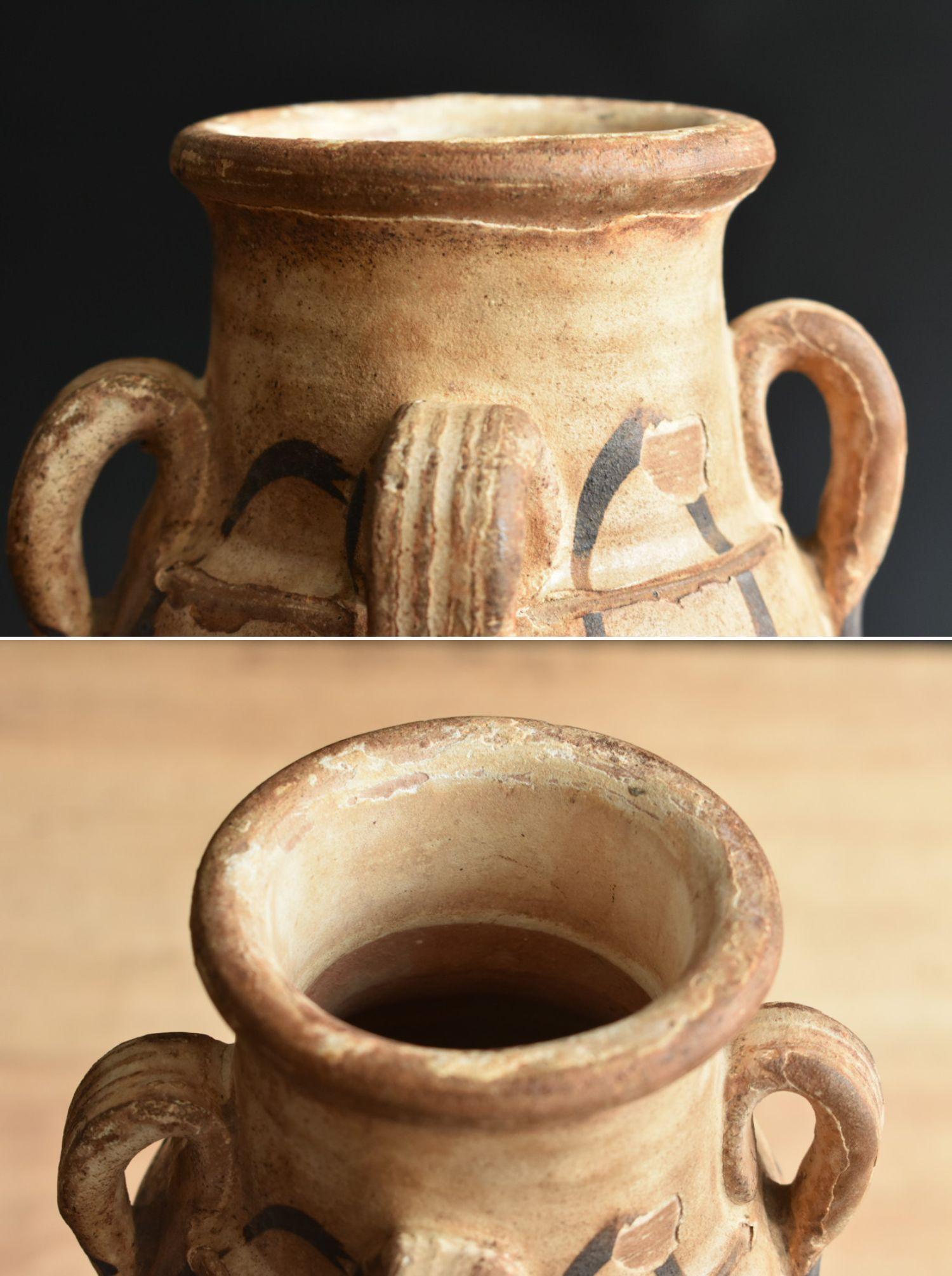 Vase wabi-sabi en poterie chinoise ancienne/12e-14e siècle/four de Cizhou en vente 10